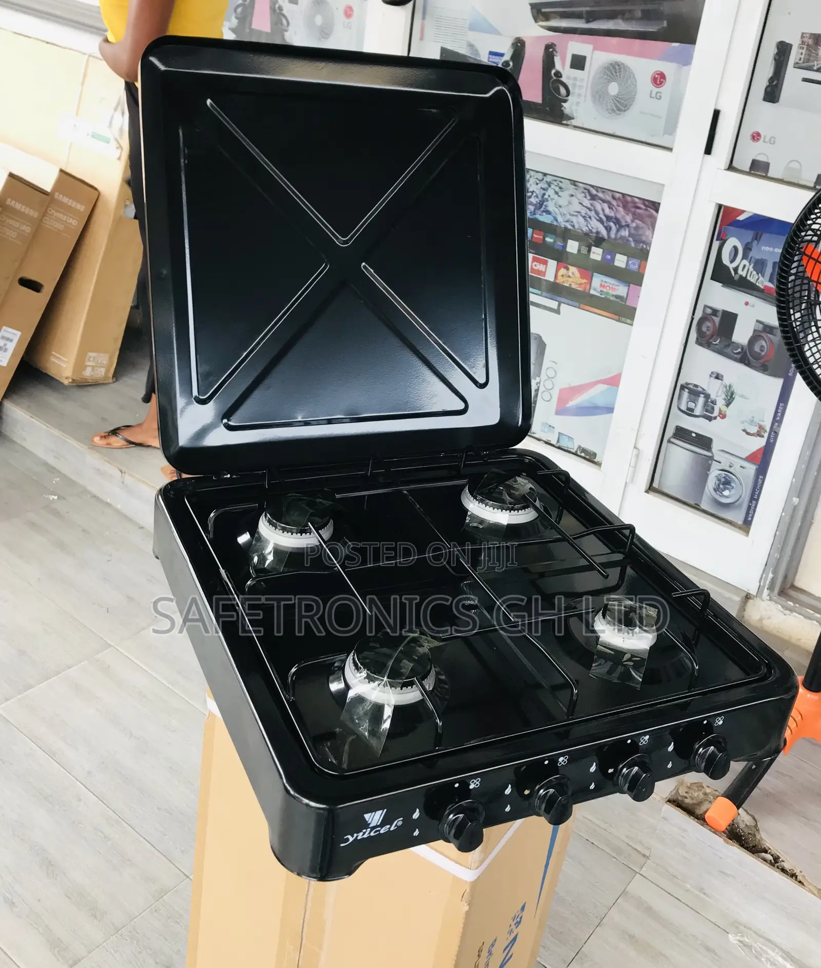 Fabulous Black Yucel 4 Gas Tabletop Burner 