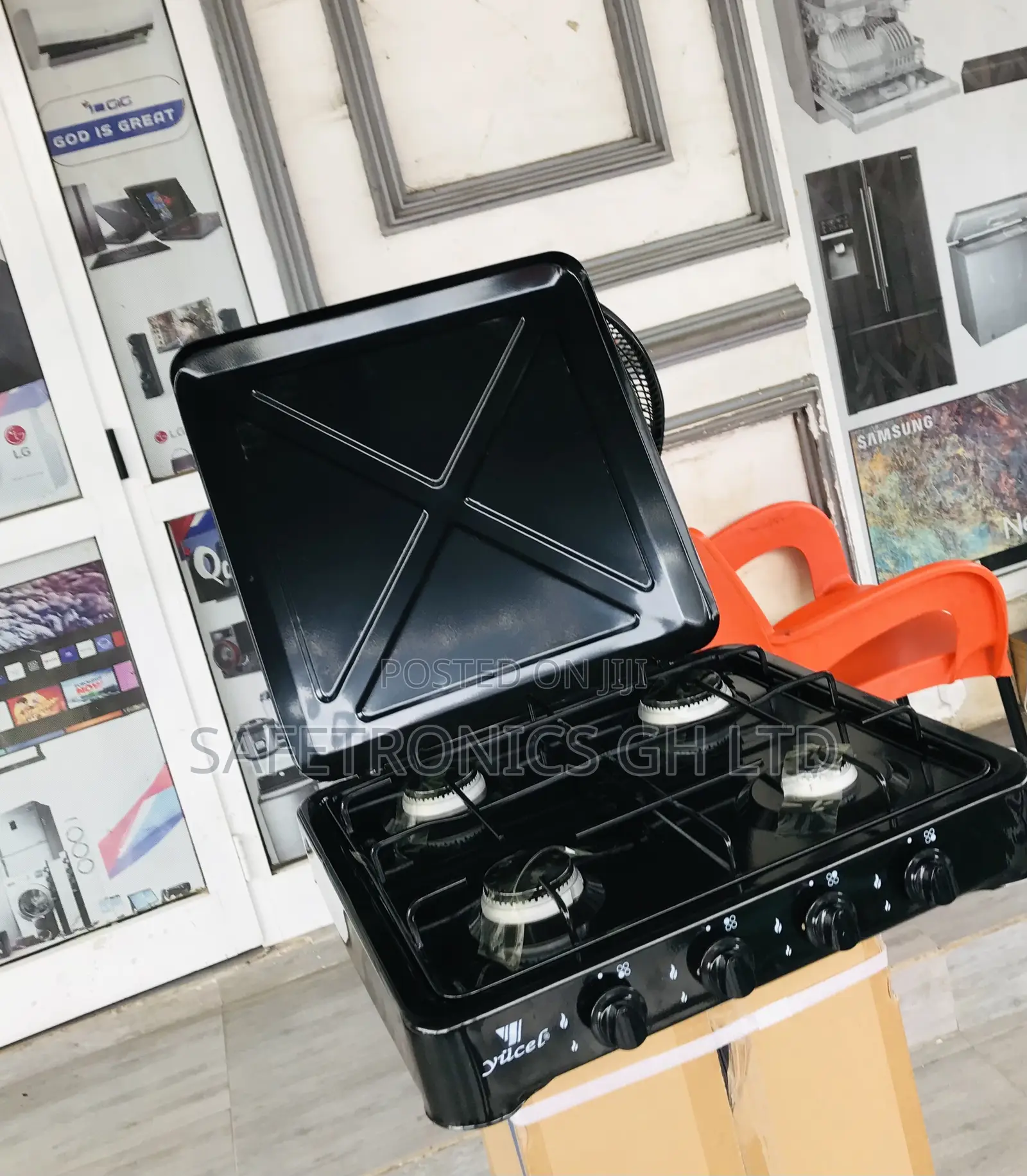 Yucel Brand New Black 4 Stove Tabletop Burner 