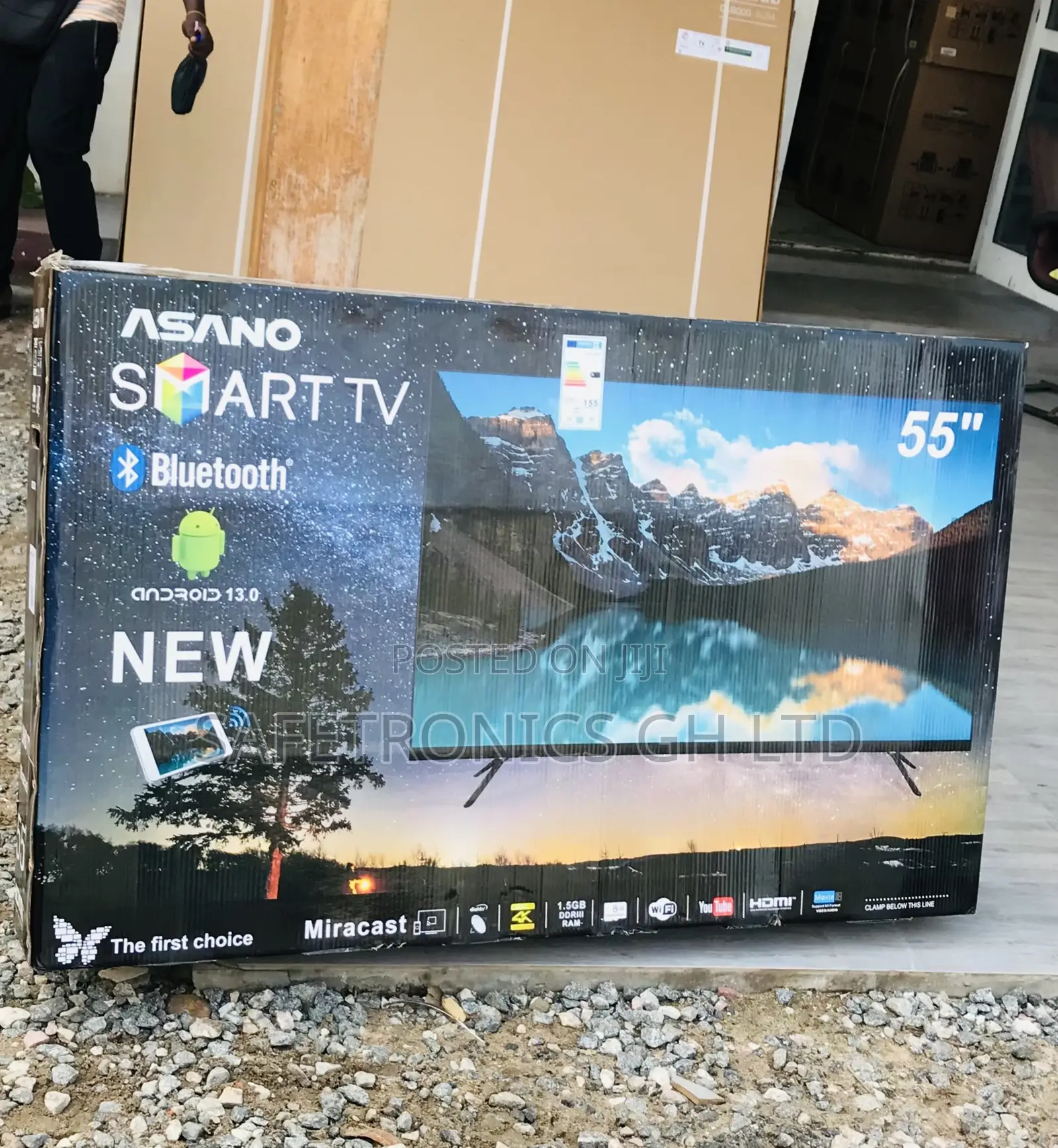 55 Inches Glossy Led UHD Smart Crystal Asano Television