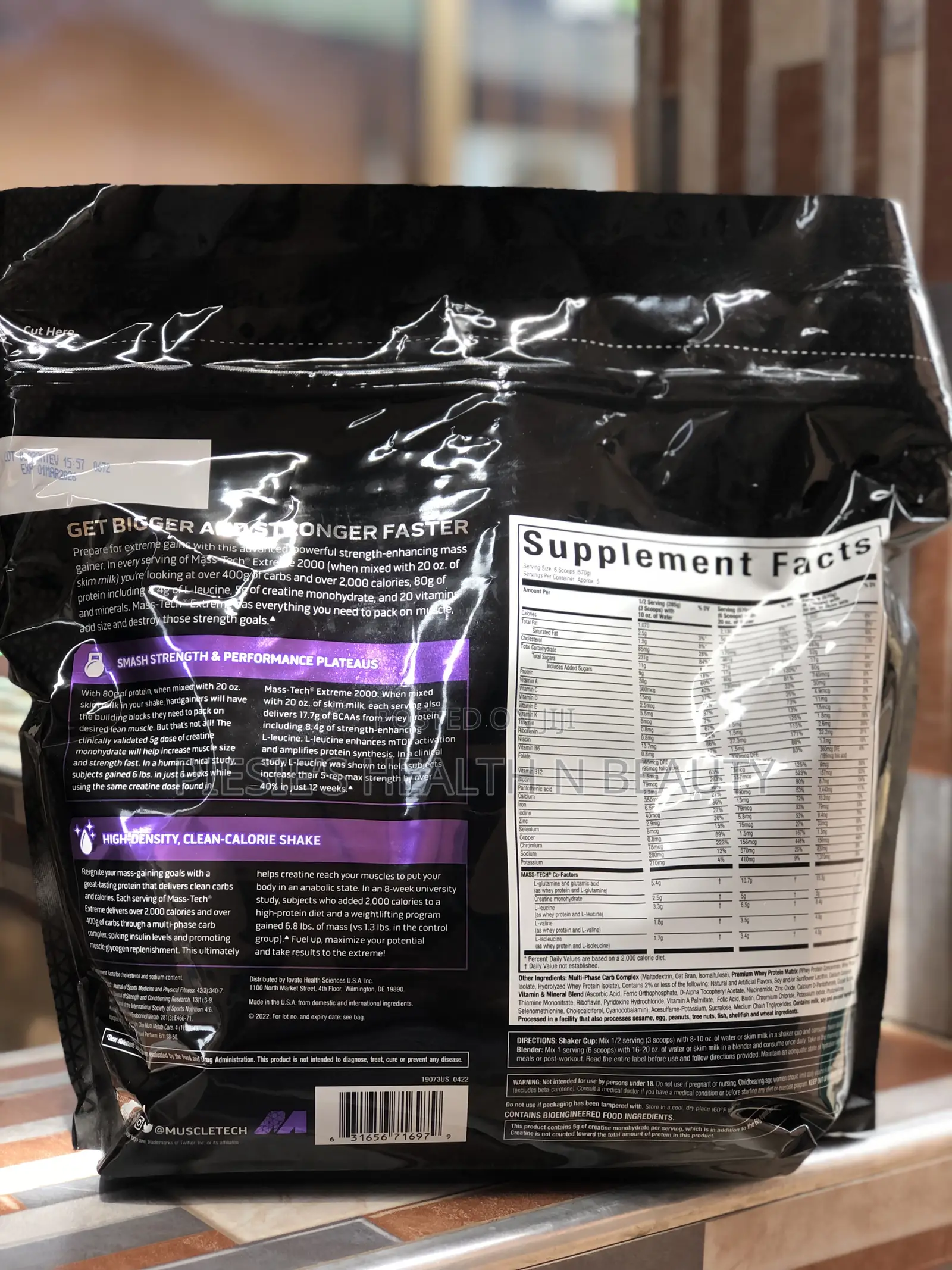 Masstech Extreme 2000 High-Protein Mass Gainer 6LBS (2.7KG)