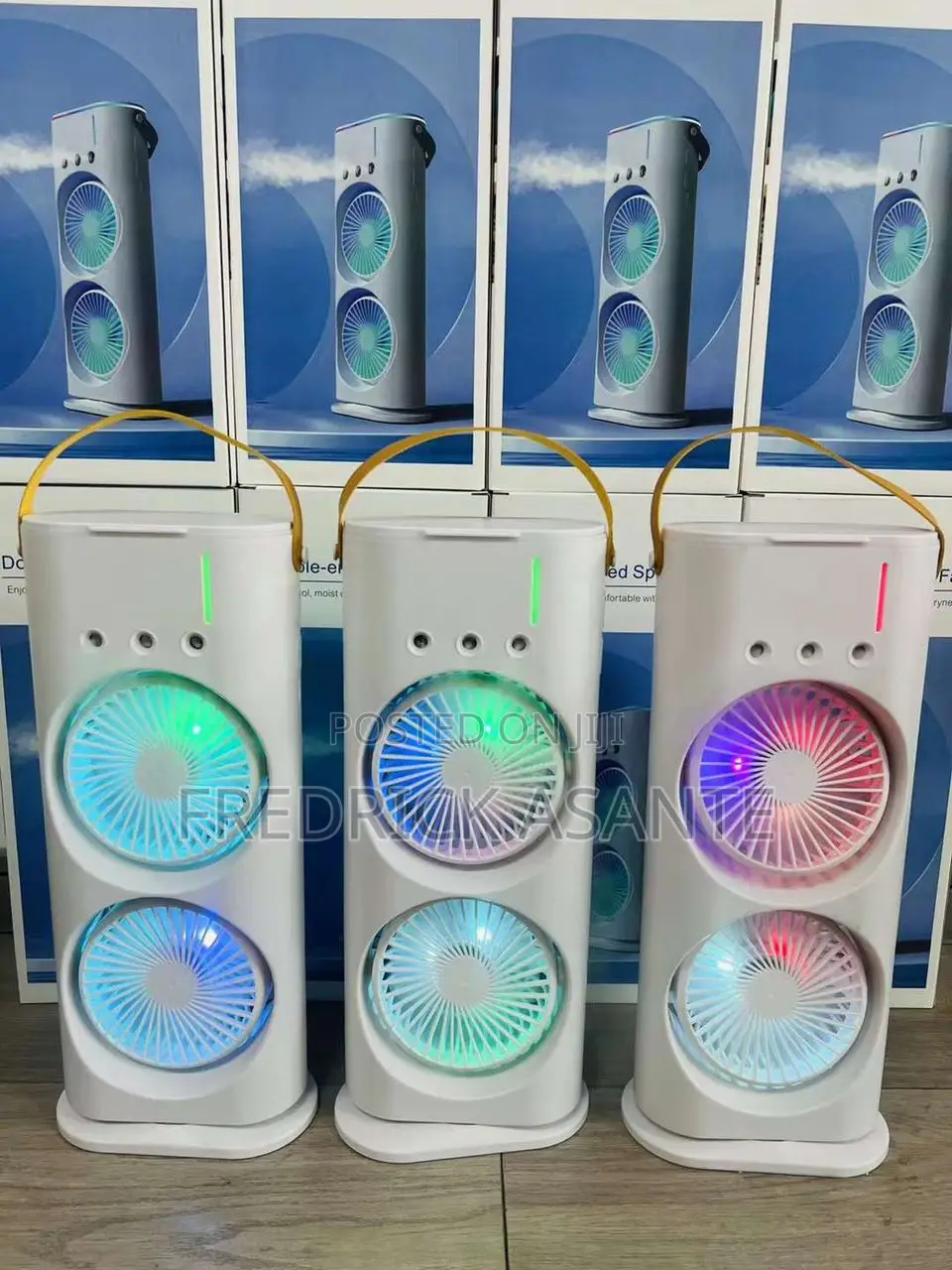 Double Fan With Humidifier