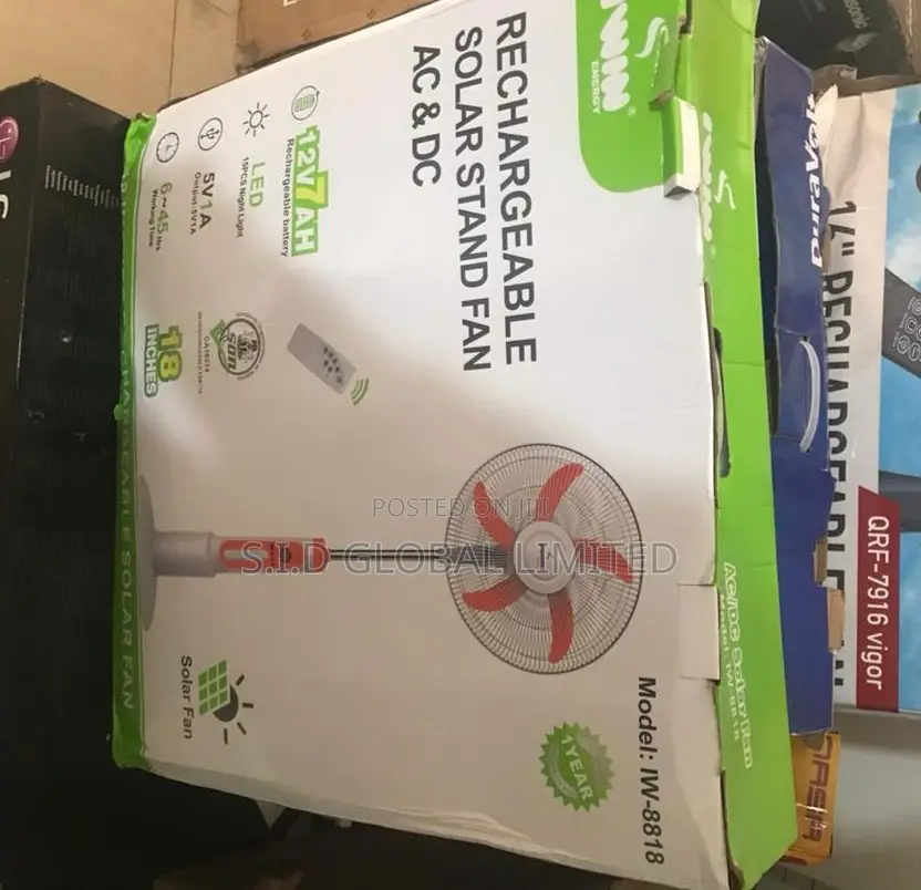 Experience the Power of Rechargeable Solar Stand Fan