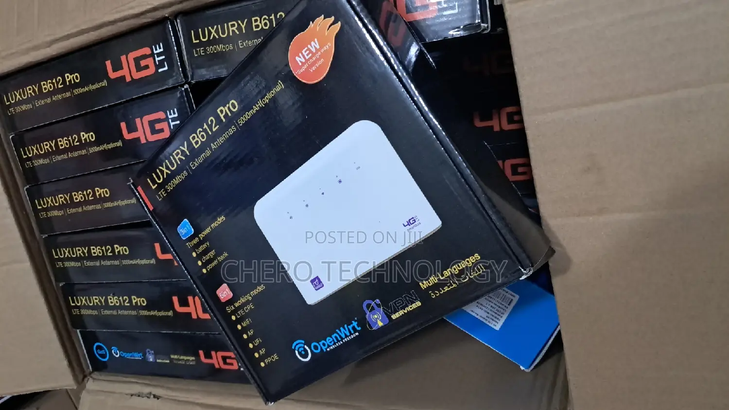 B612 Pro 4G Cpe VPN Ppoe Router With Battery 3000mah 4G LTE