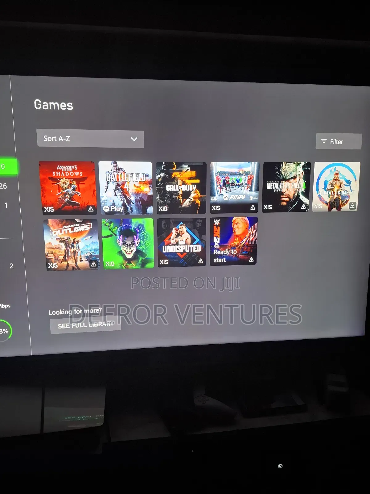 Install 5 to 7 Games on Xbox One or Series X Offline.