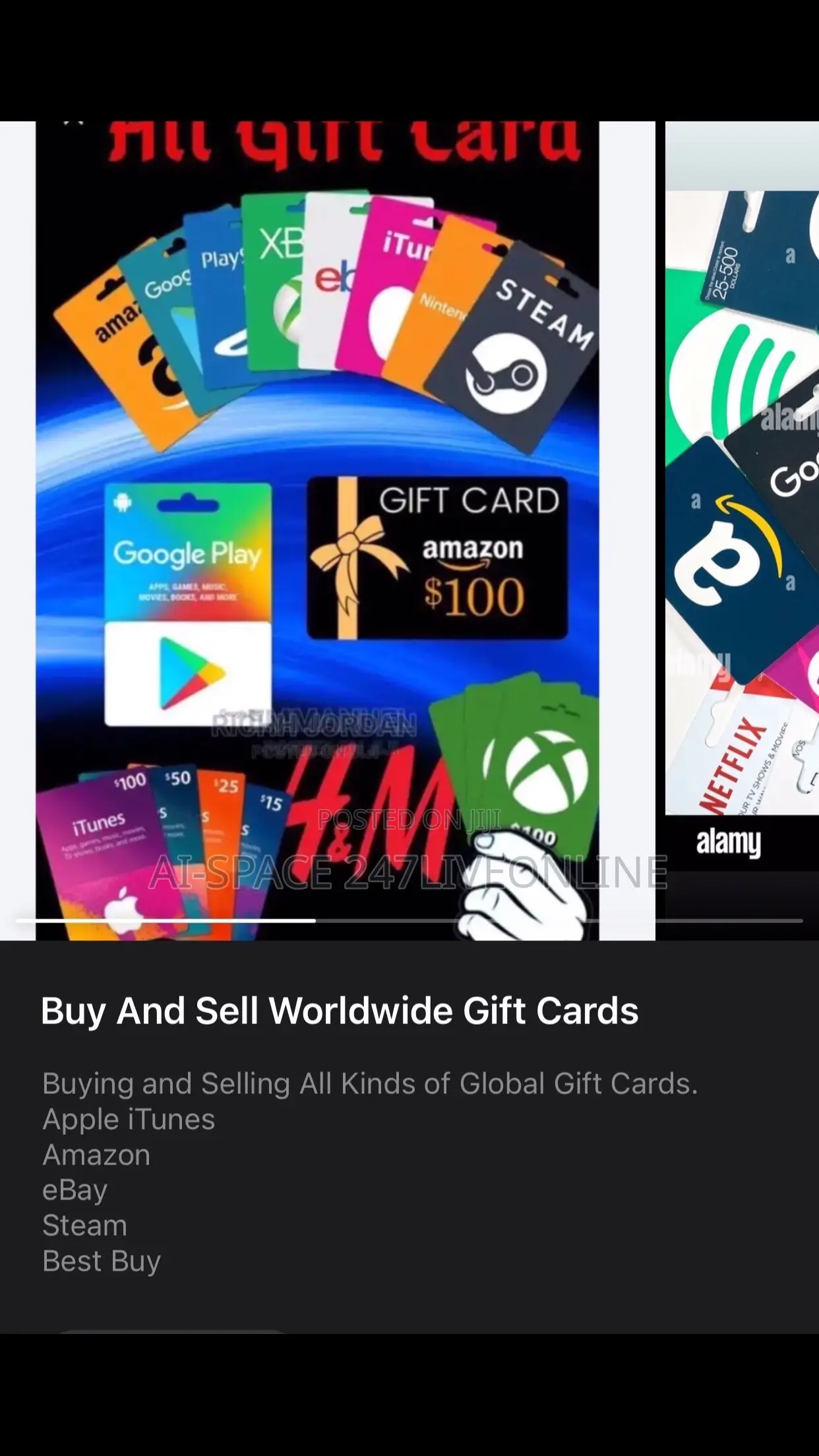Gift Cards Buy and Sell