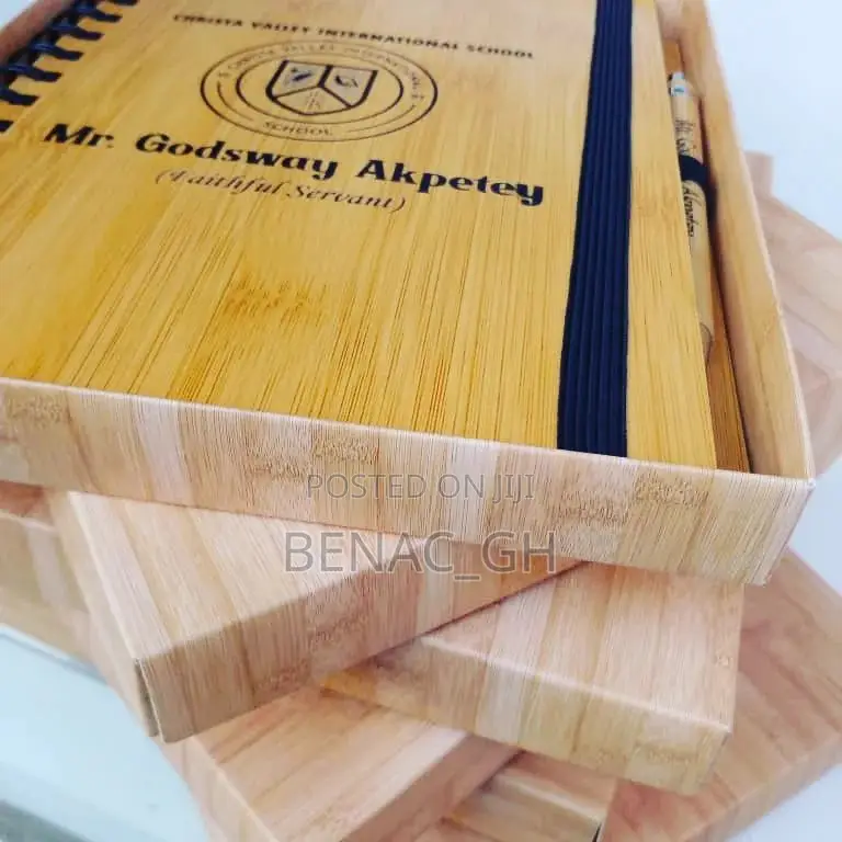 Bamboo Notepad With Pen Souvenir