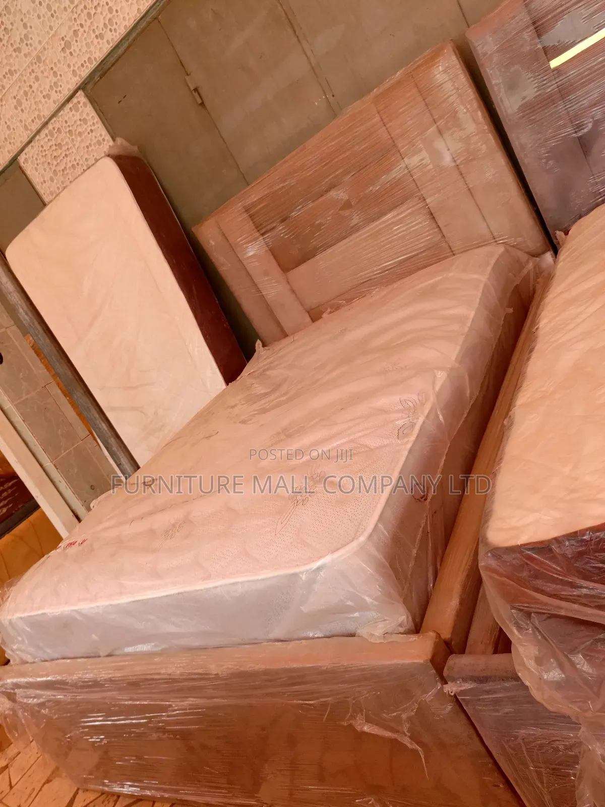 Furniture Mall Company Double Bed With Mattress.Delivy