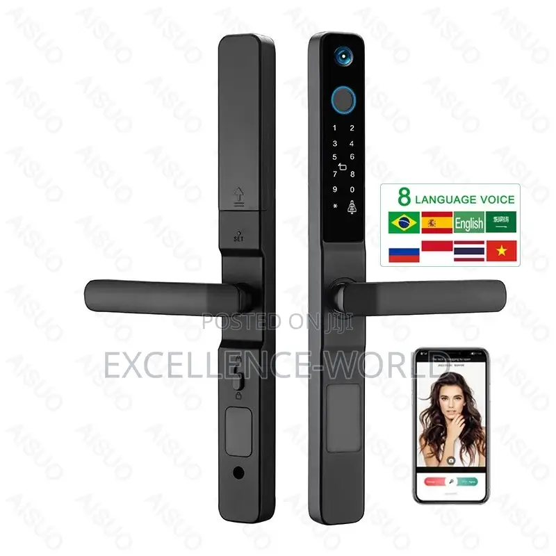 Smart Door Lock (Key, Card, Passcode, Fingerprint, App Etc)