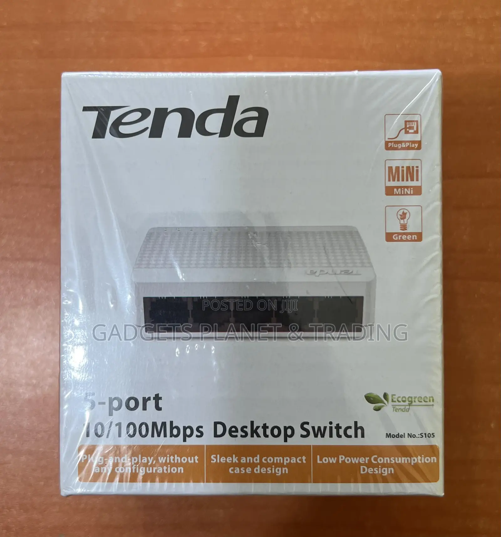 Tenda 5-Port Mini 10/100mbps Fast Ethernet Switch - S105