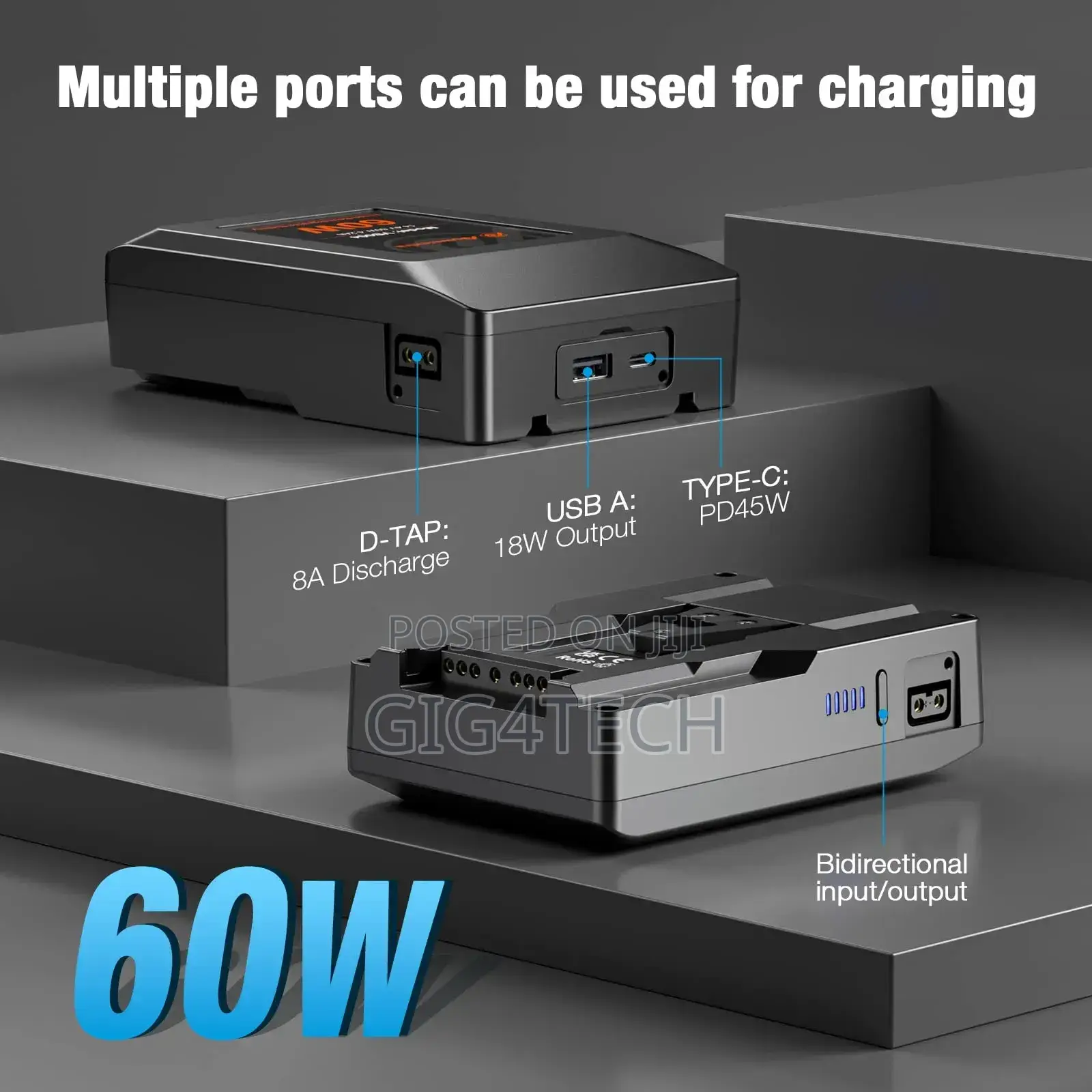 Powerextra v Mount Battery v Lock Battery 60wh