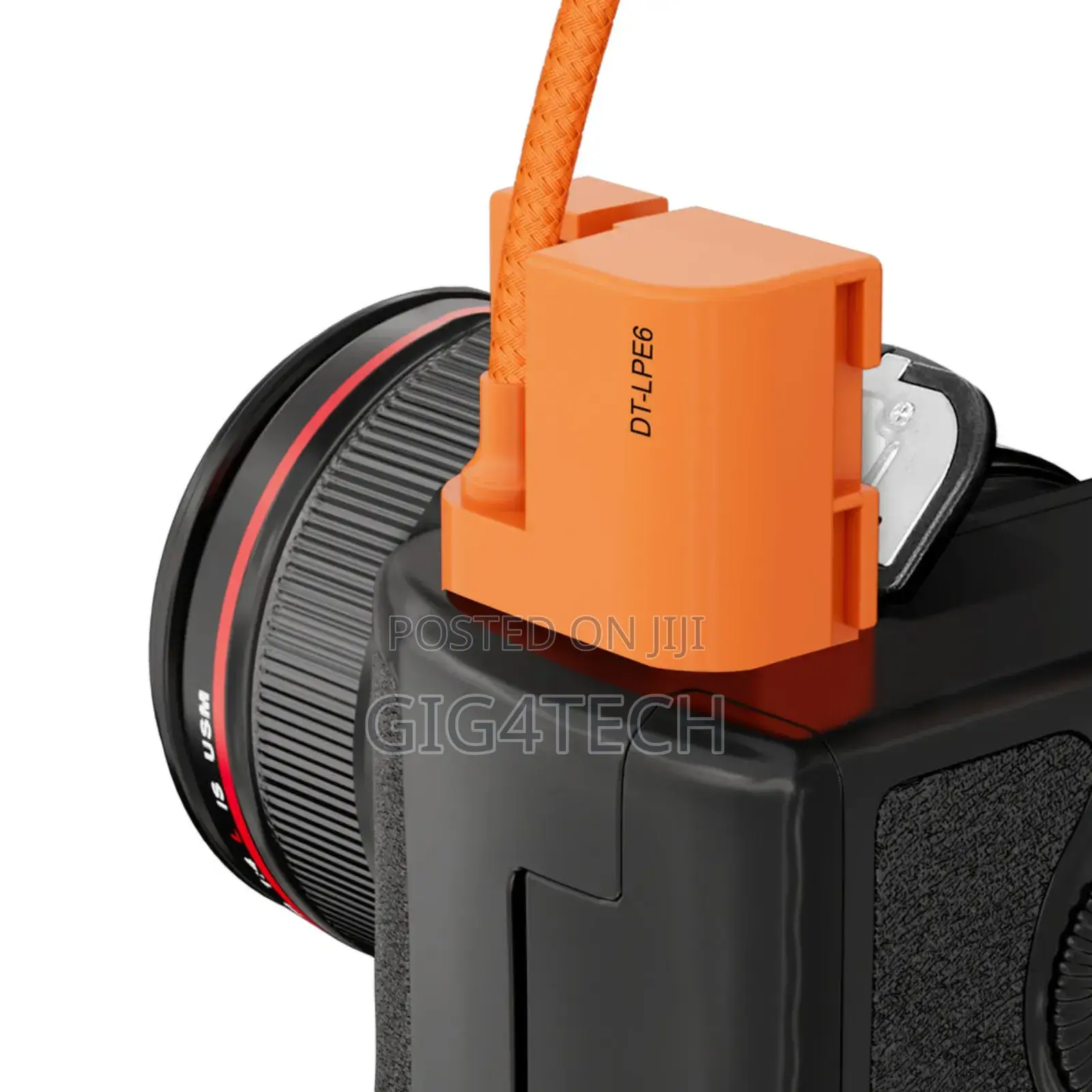 ZGCINE D-Tap to LPE6 Dummy Battery Cable(Braided Wire)