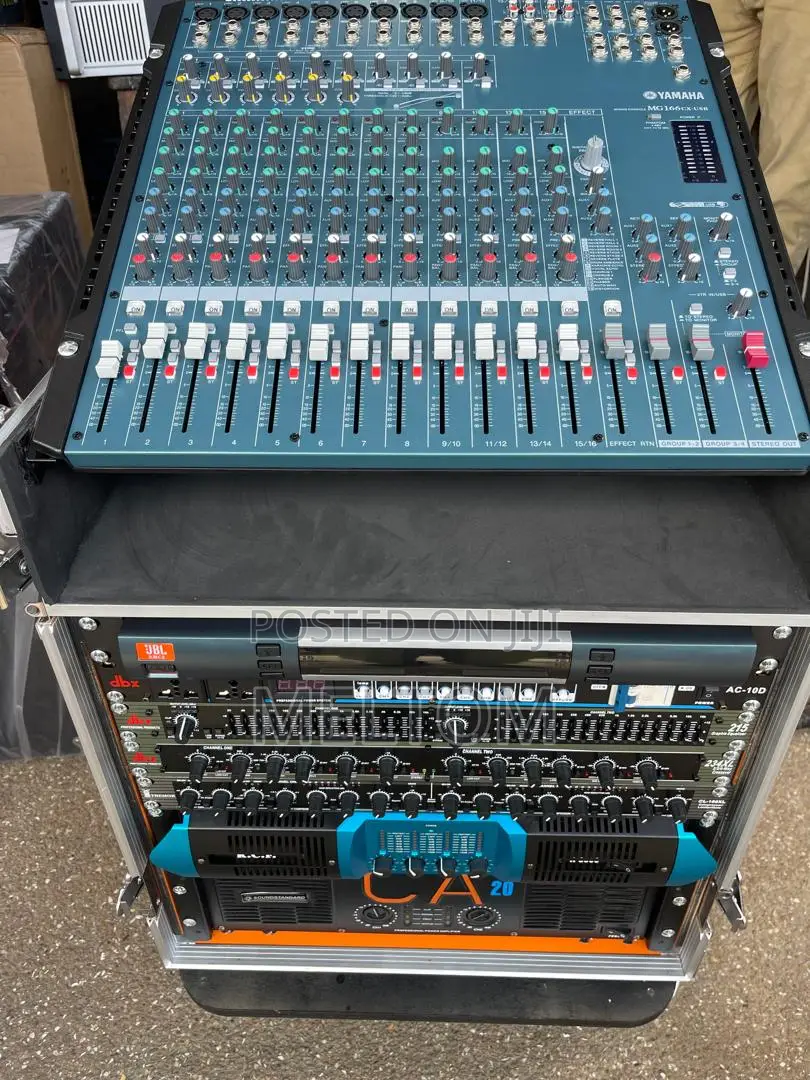 Loaded 14u Dj Rack for Full Range and Double Bass Speakers