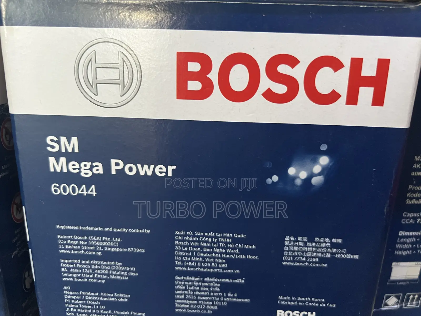 Car Battery Original Bosch 100ah 19 Plates