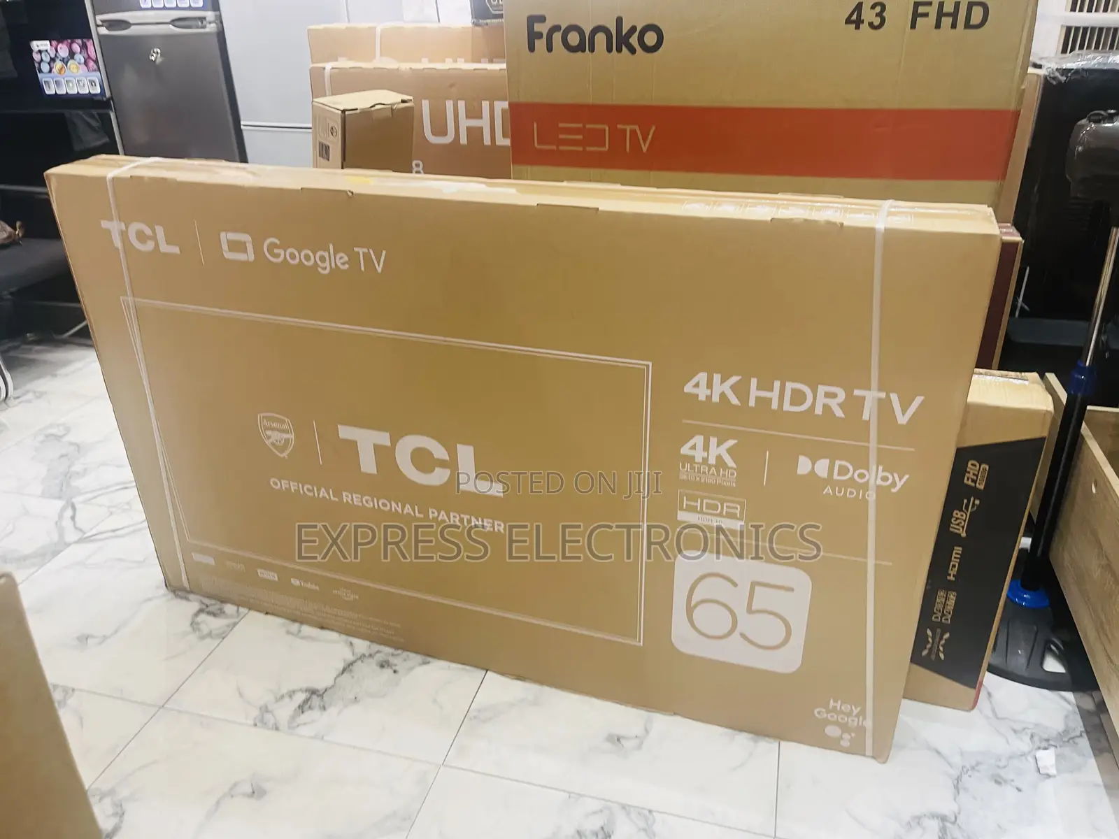 Unique Design Slim Sleek Uhd Android 65”P635 Television