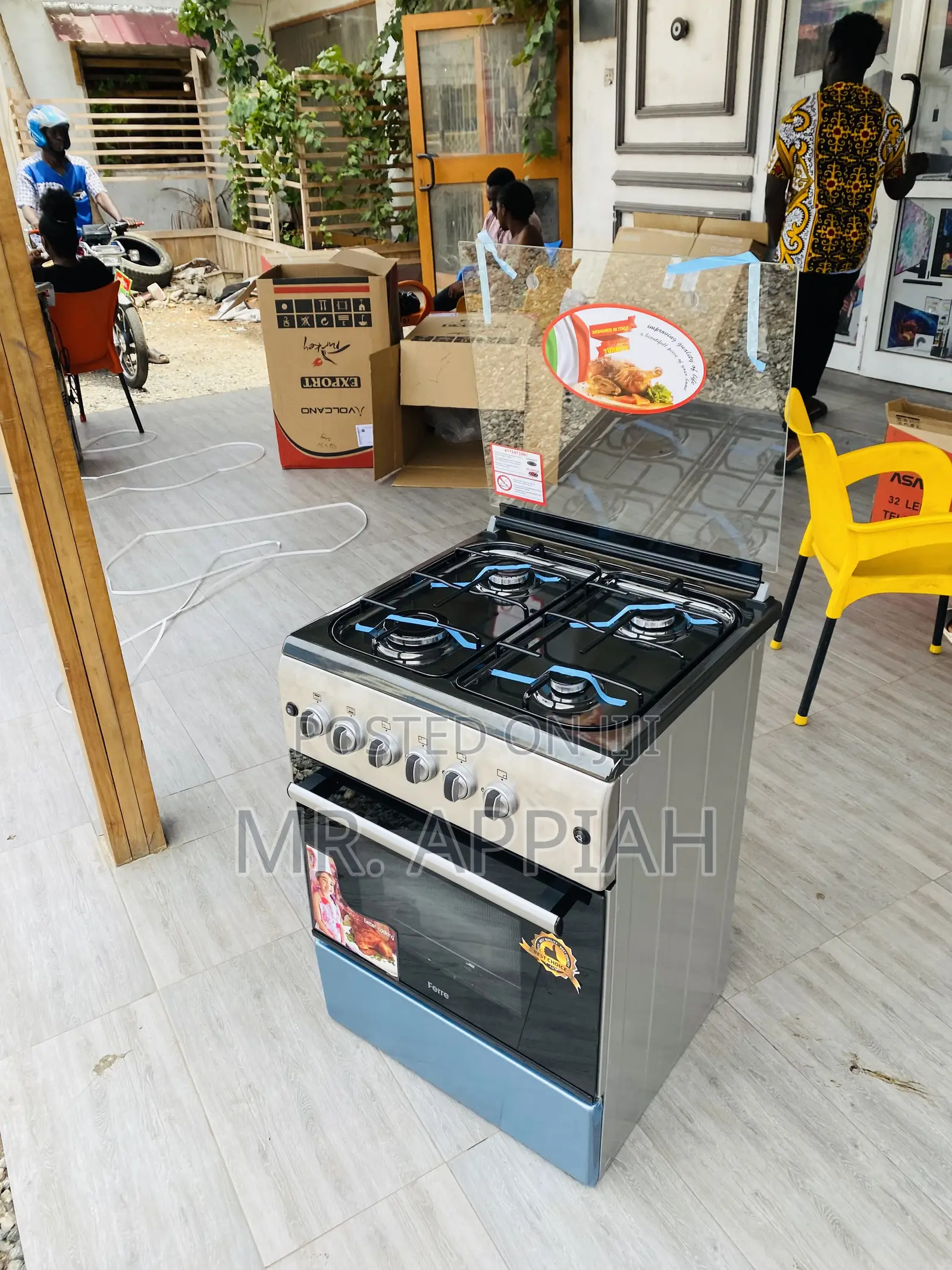 Purchase Reliable Ferre 60x60 Newlight 4 Gas Burner(Gray).