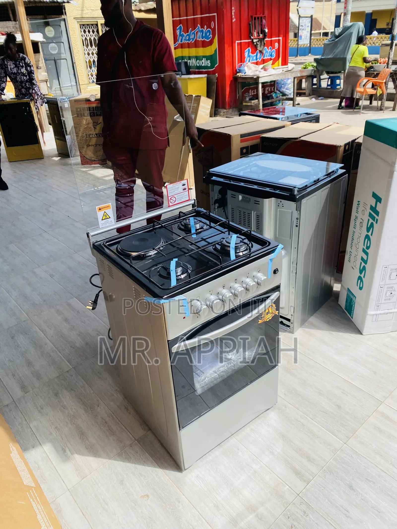 Buy Original Volcano 50x50 3 Gas + 1 Electric Cooker.