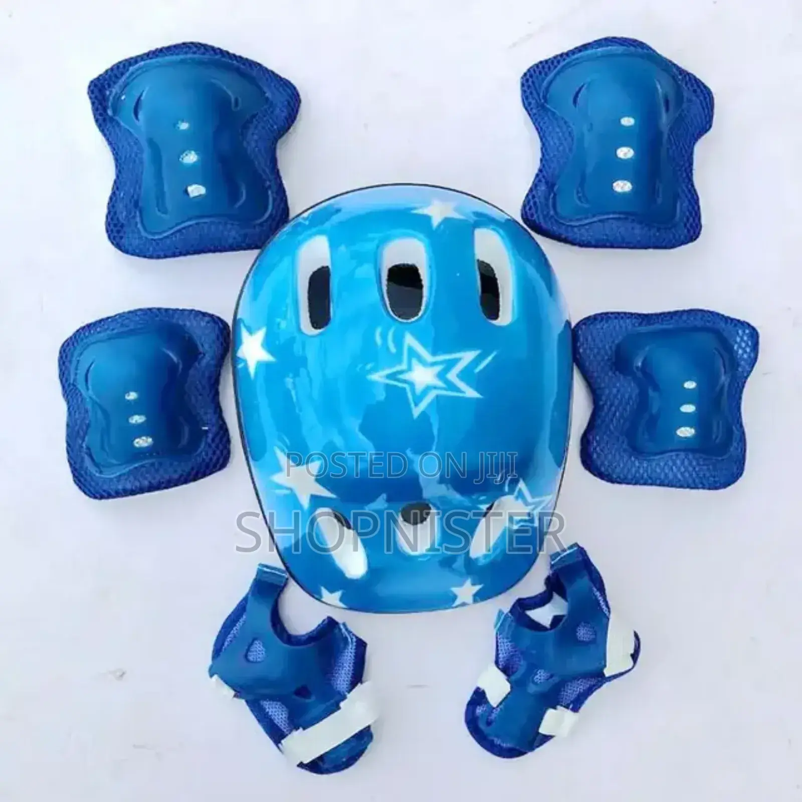 7pcs Kids Boys Safety Helmet Knee Elbow Pad Sets Cycling