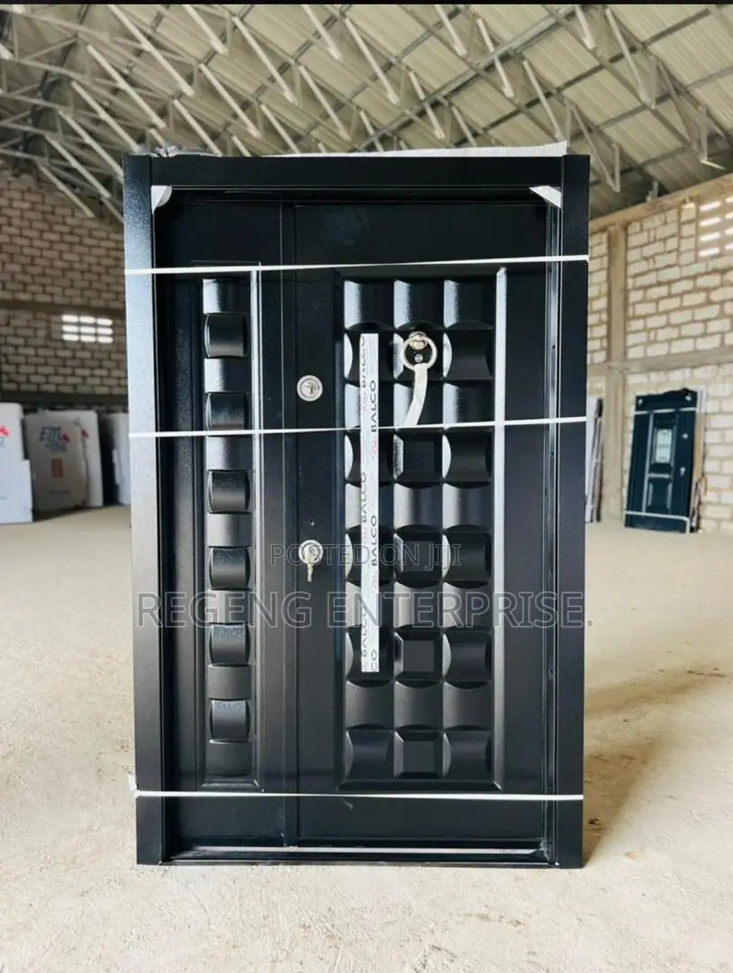 Black Turkish Quality Locks Security Door