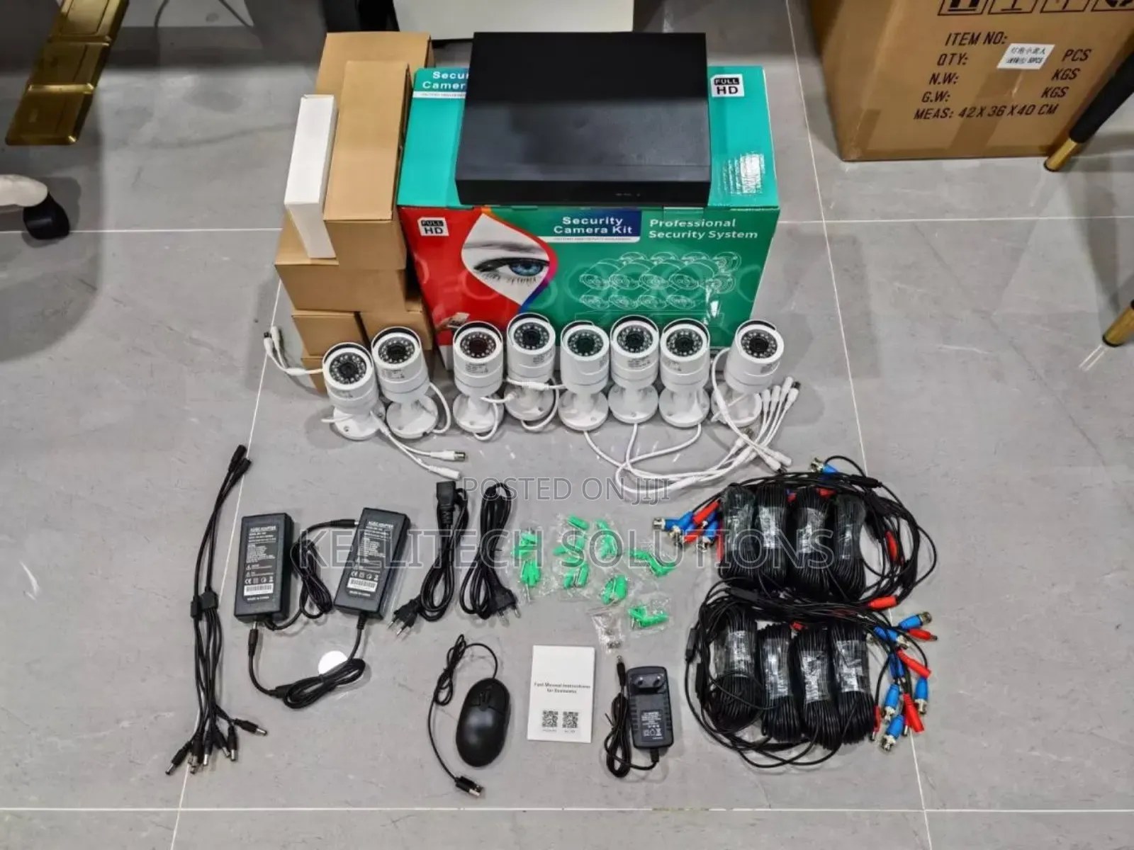 8-Channel DVR Full CCTV Camera Kits