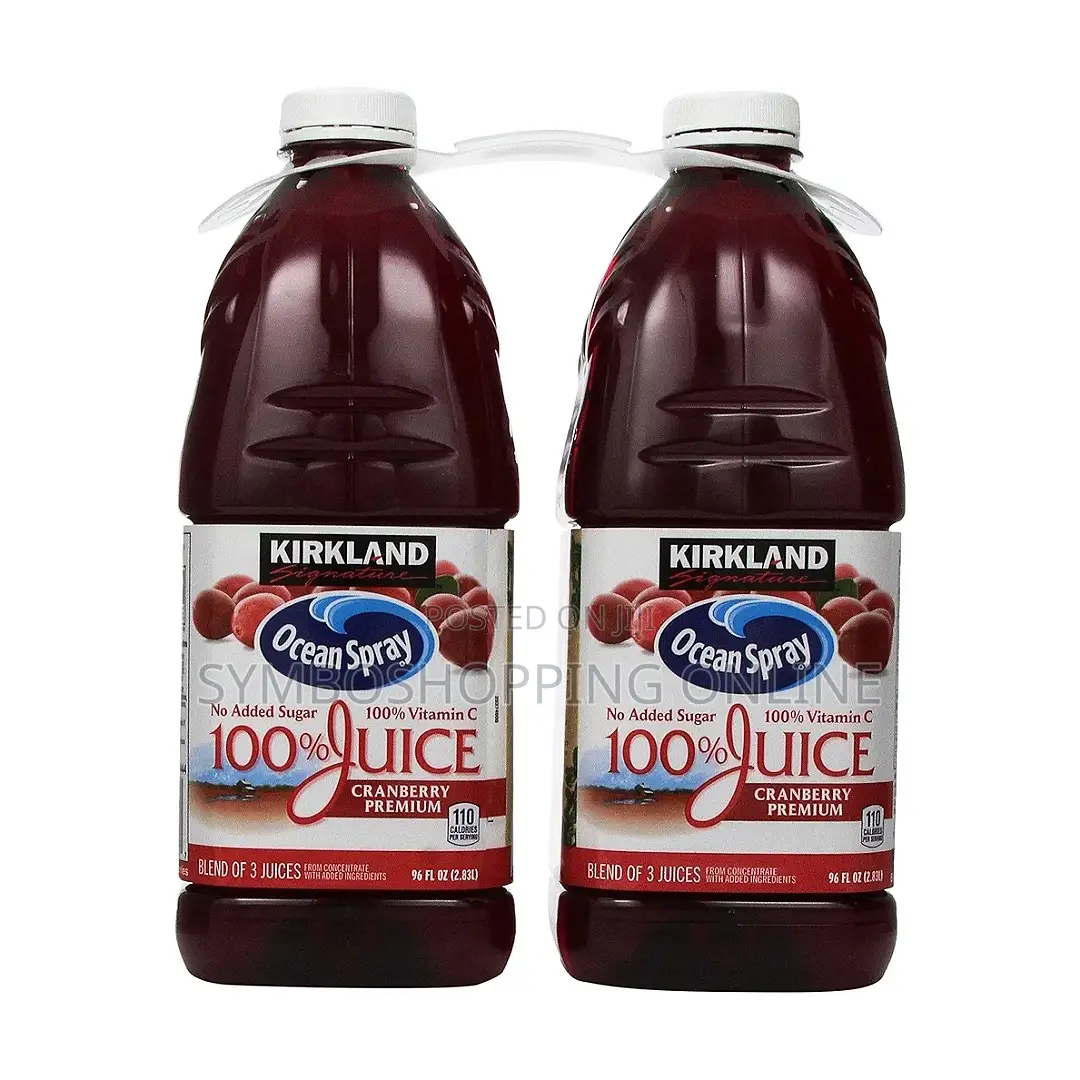 Kirkland Oceanspray 100% Juice Cranberry Blend 2.83l (Price165ghs Each