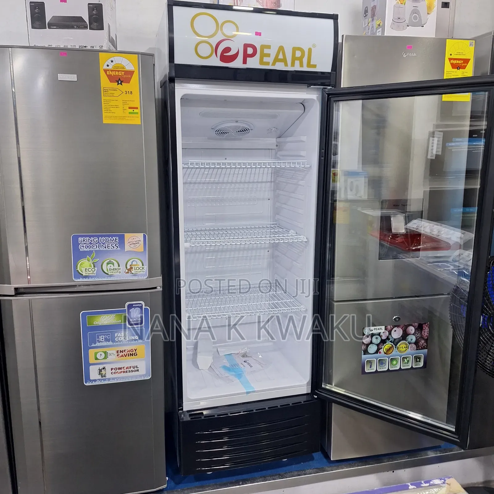 New/Pearl 216litres Display Fridge Available