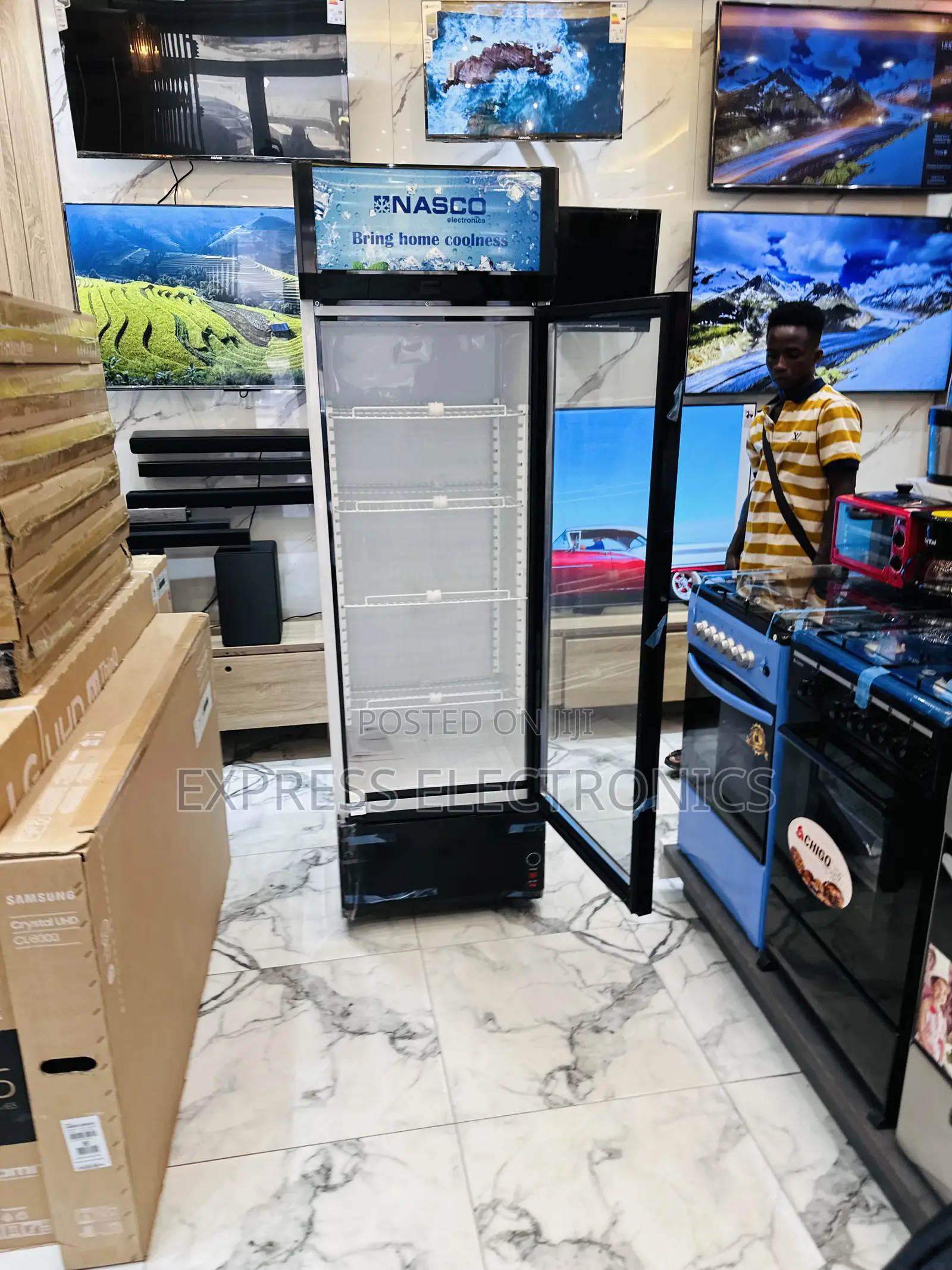 Brand New Nas-Fl350-1dr Nasco Display Fridge