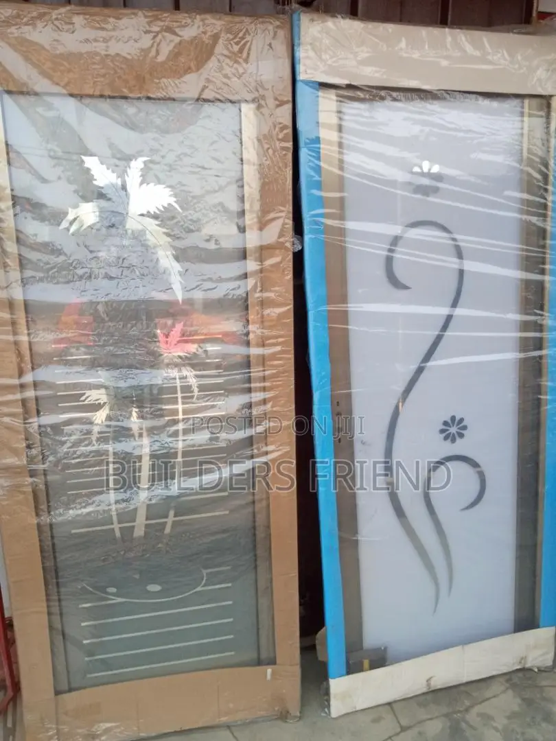 New Bathroom Glass Door+Frame+Handle Set