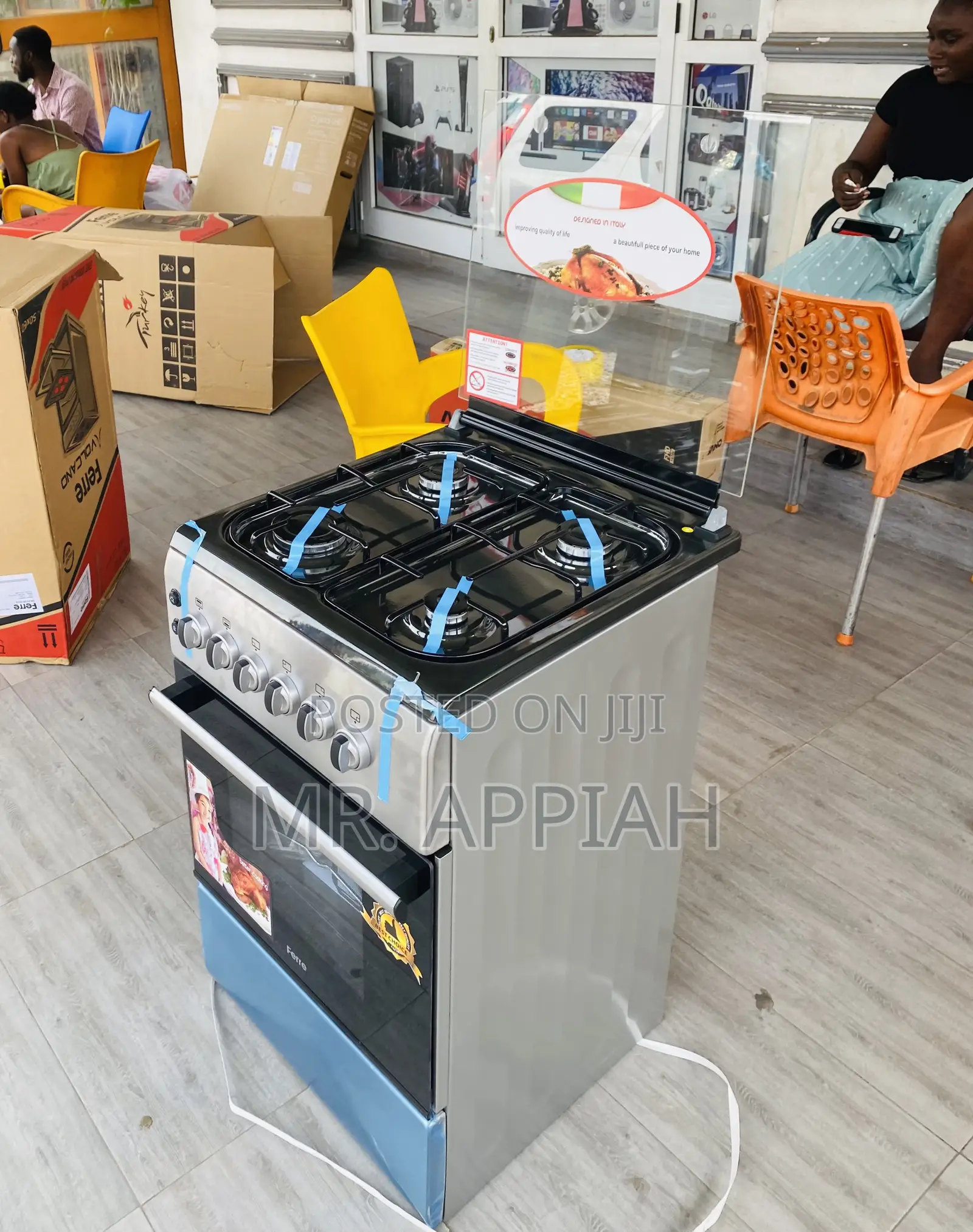 Elegantly Designed Ferre 60x60 Auto Ignition 4 Burner.