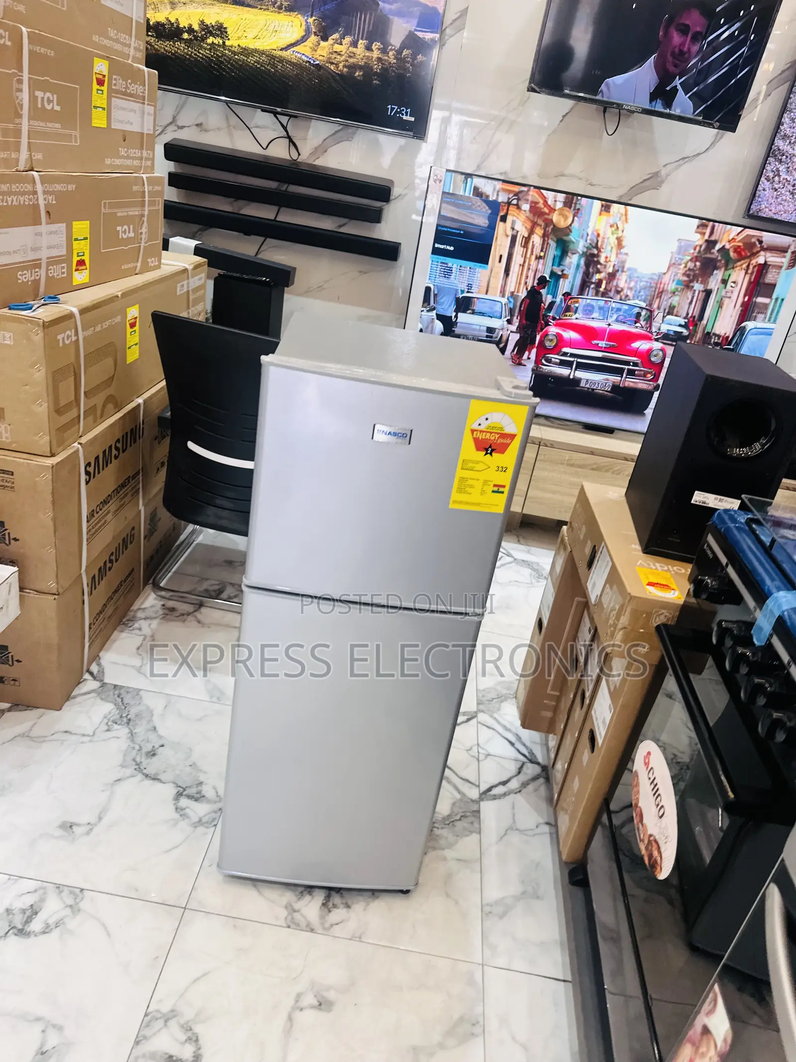 Energy Savings Double Door Fridge Nasco Nas-13fl