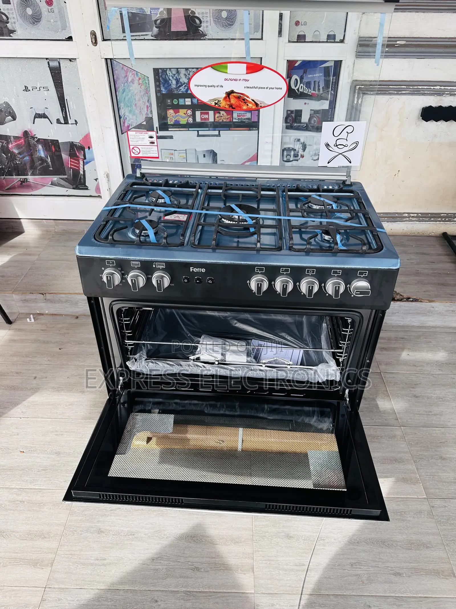 Purchase the New Cast Black Grid 60/90 5burner Oven