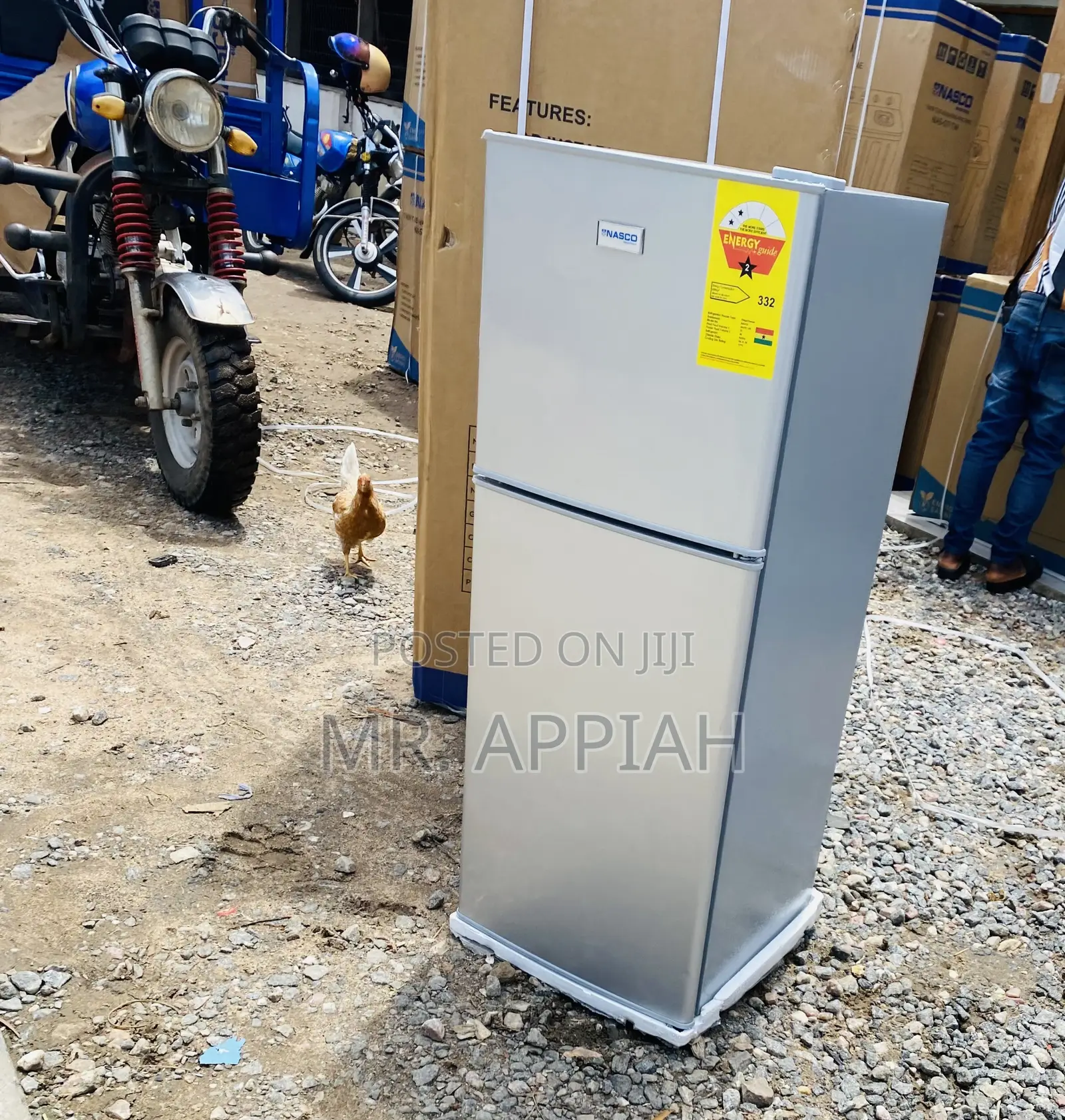Brand New Nasco Nasf2-13fl Top Freezer Fridge + Led Light.