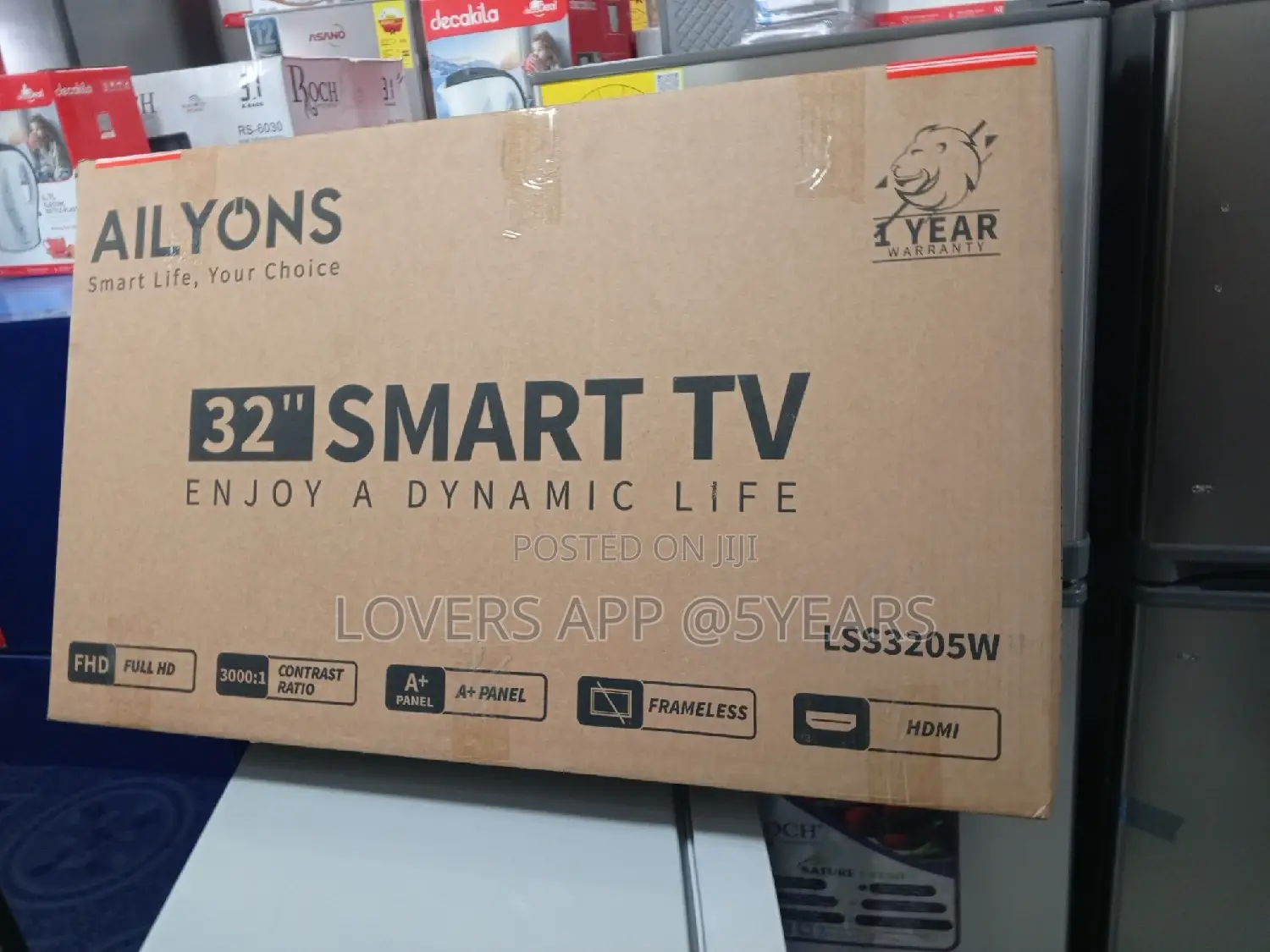 Ailyons Smart 32inches Television Television TV Frameless