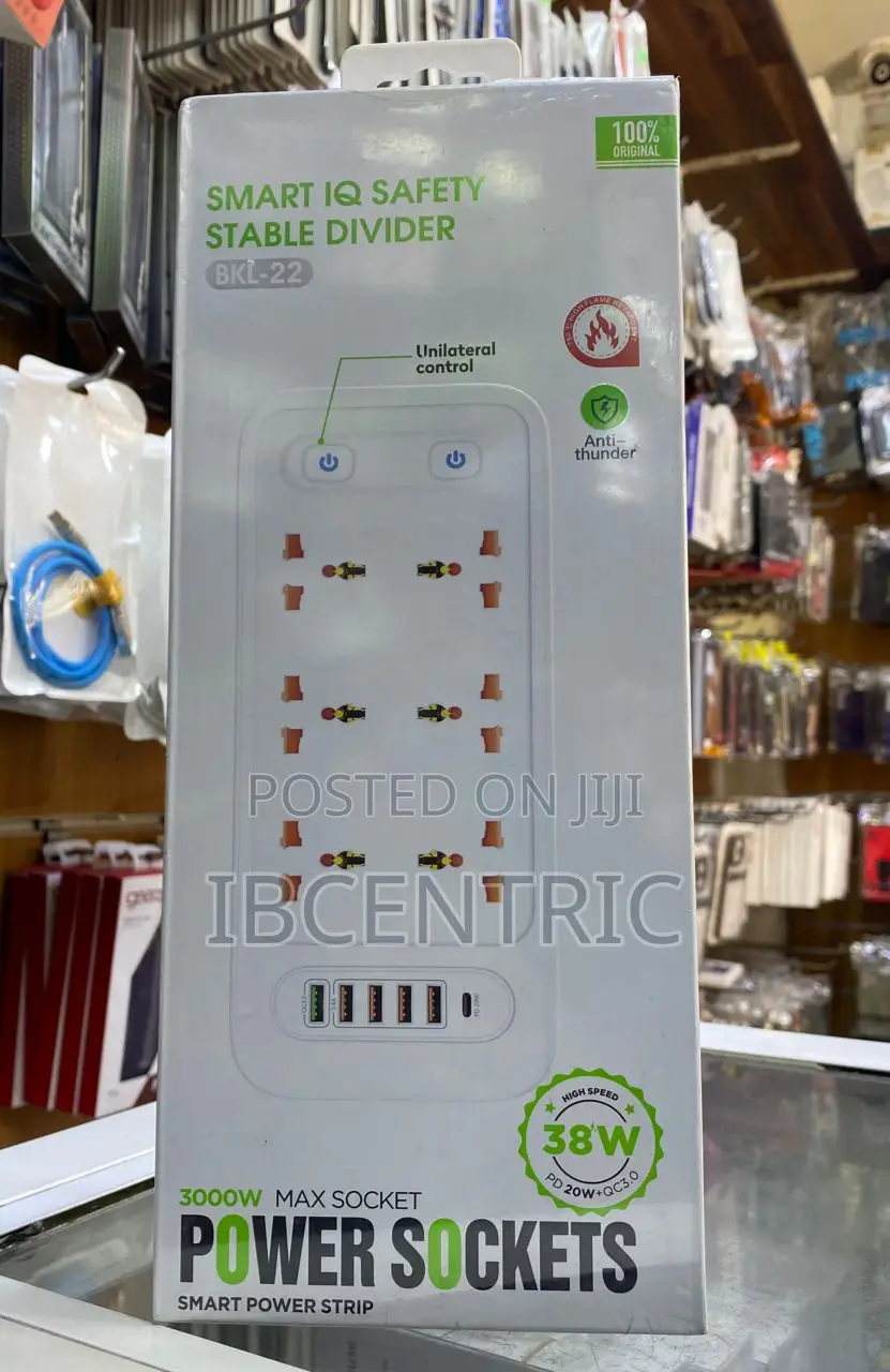 38W 6-Port Power Socket