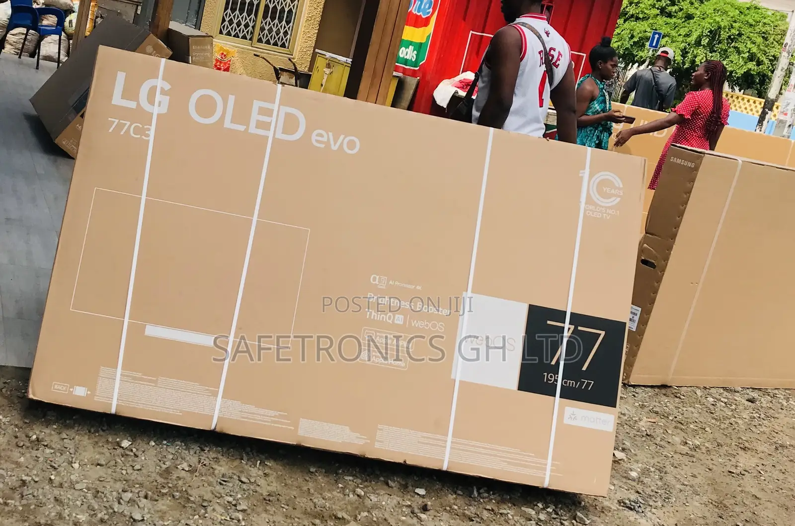 UHD OLED Crystal LG 77C3 Inches Glossy Television 
