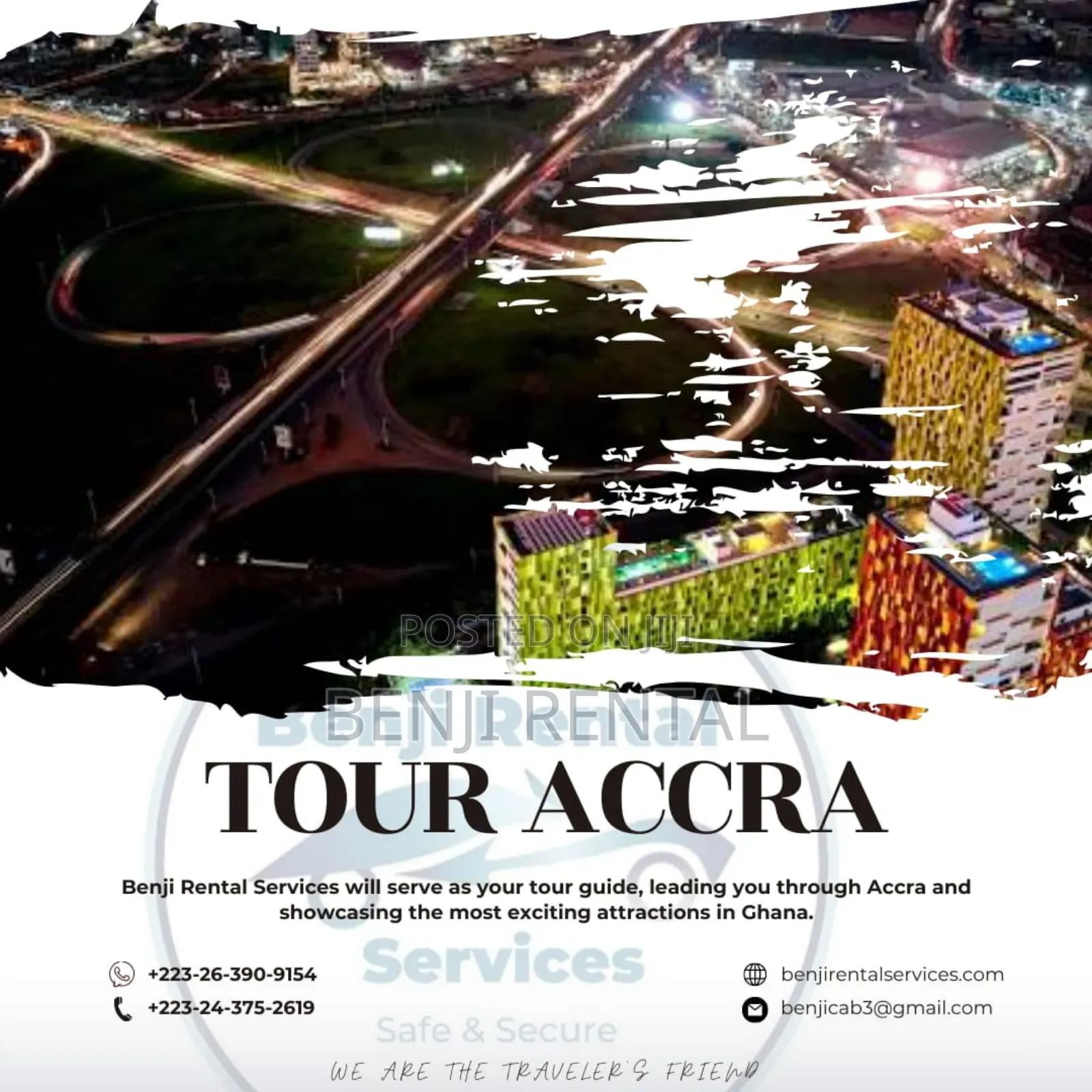 Tour Accra With Benji Rental Services