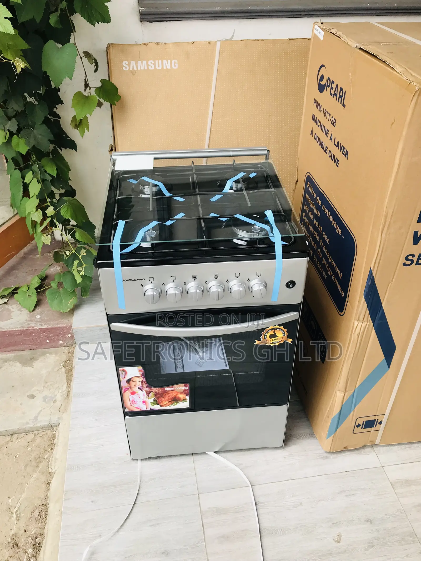 Purchase 4 Gas Cooker Oven With Grill 50by50 Volcano Gray