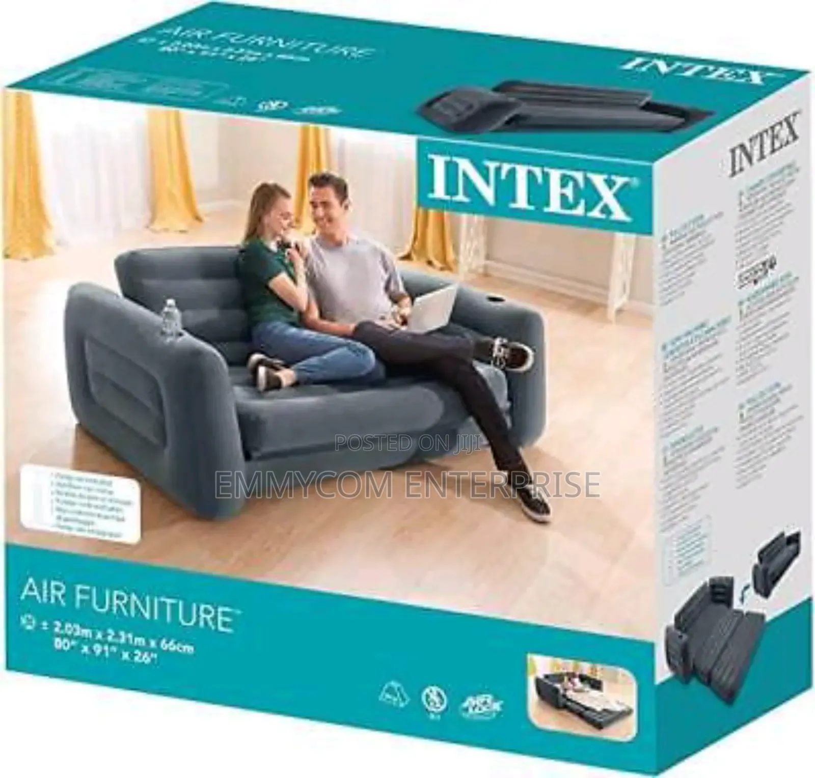 3 In1 Air Sofa Fiber Material It Can Be Converted to Air Bed
