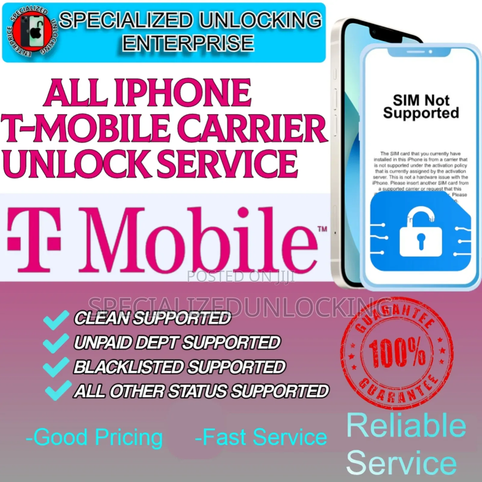 All iPhone T-Mobile Carrier Unlocking Permanently