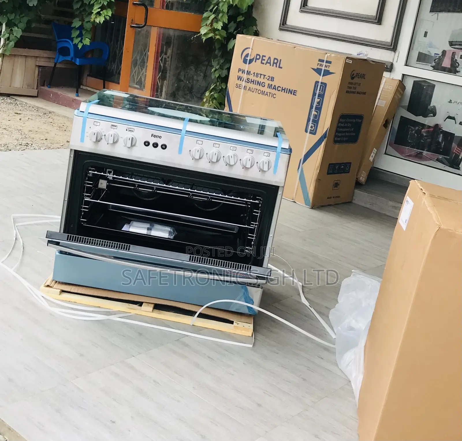Oven With Grill Ferre 60x90 Auto Ignition 4 Gas 1 Electric