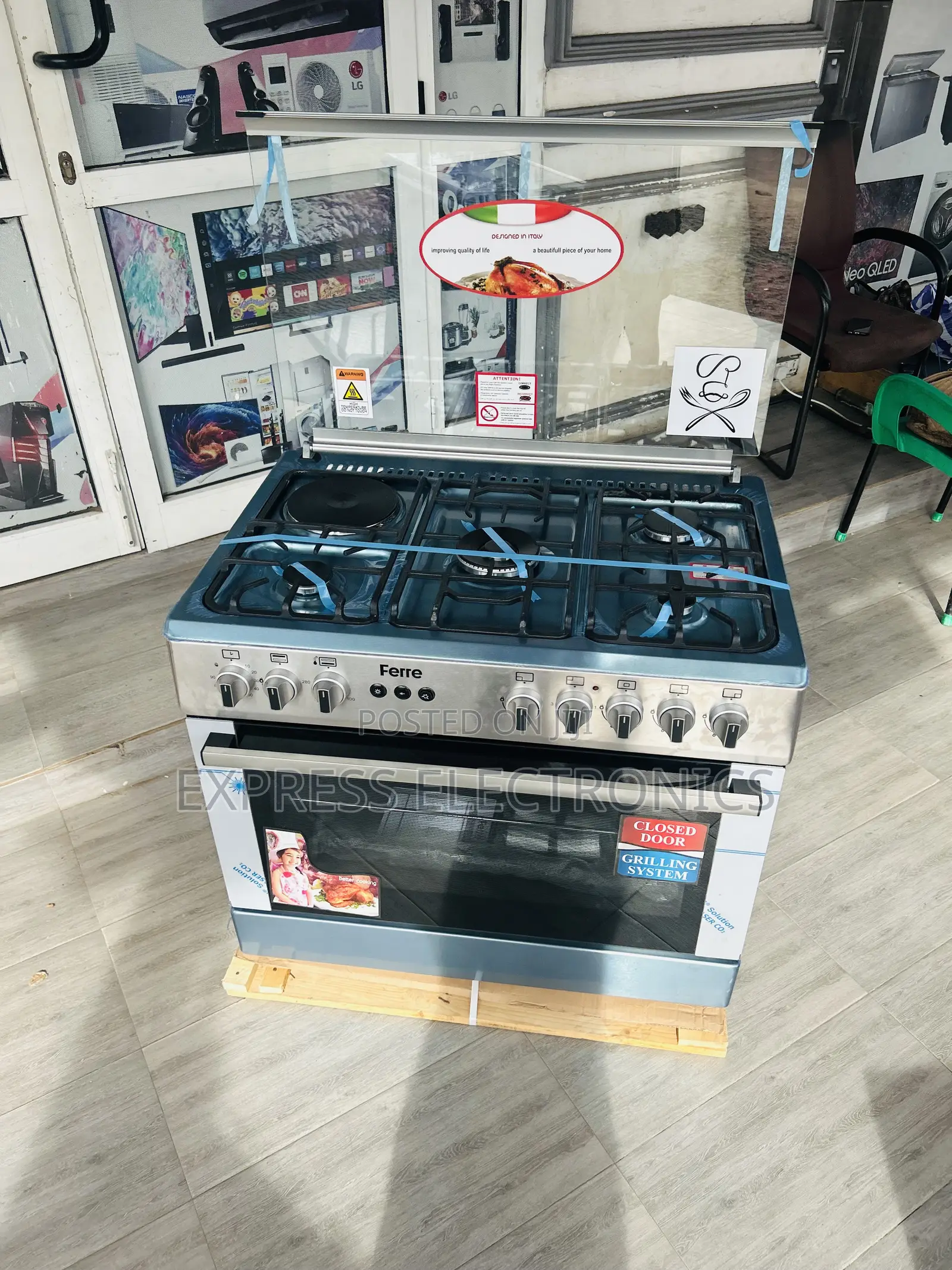 Lamp Inbuilt Ferre 60/90 4+1 Gas Electric Oven Rotisserie