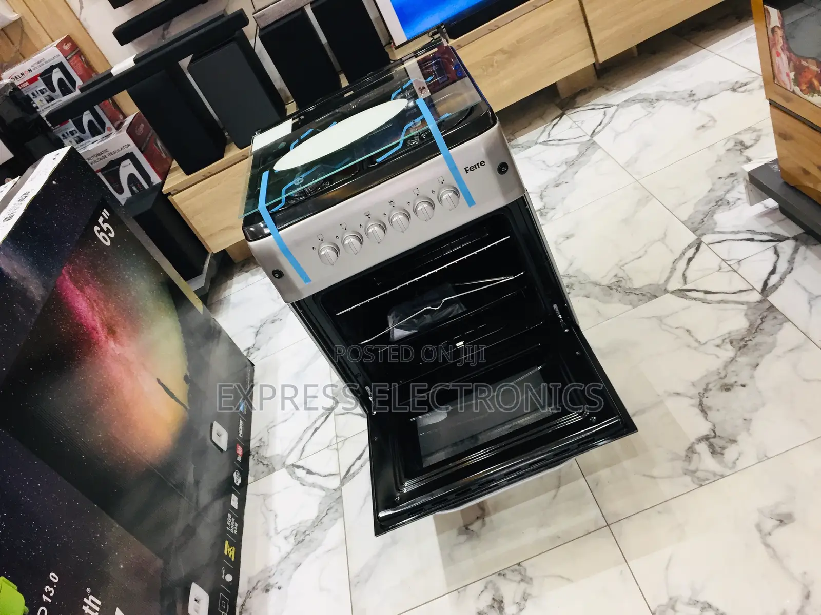 Better Deal on Ferre Gas Cooker 4burner Grey Color
