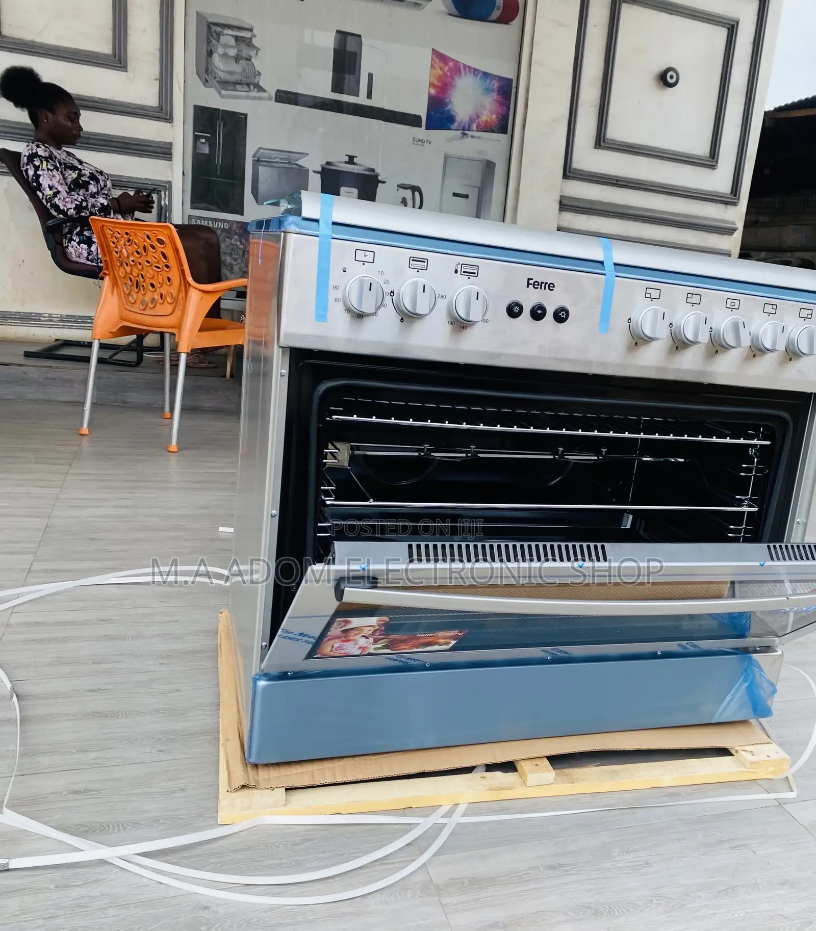 Brand New Ferre 60x90 Ions 5 Gas Burner With Oven.