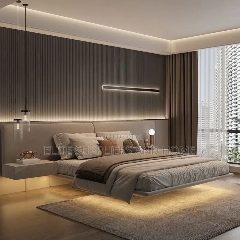 Bed With Headboard (King/Queen) Size