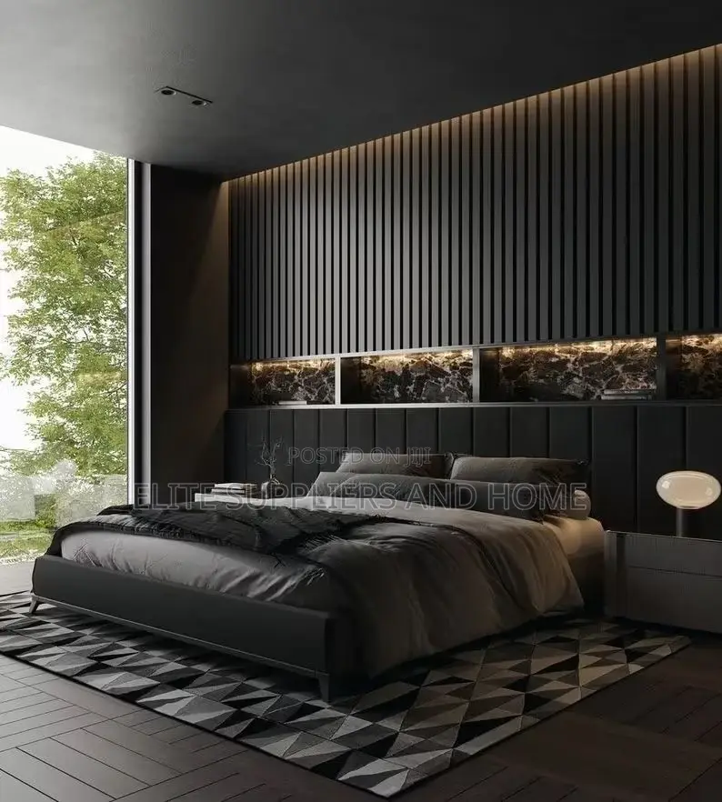 Bed With Headboard (King/Queen) Size