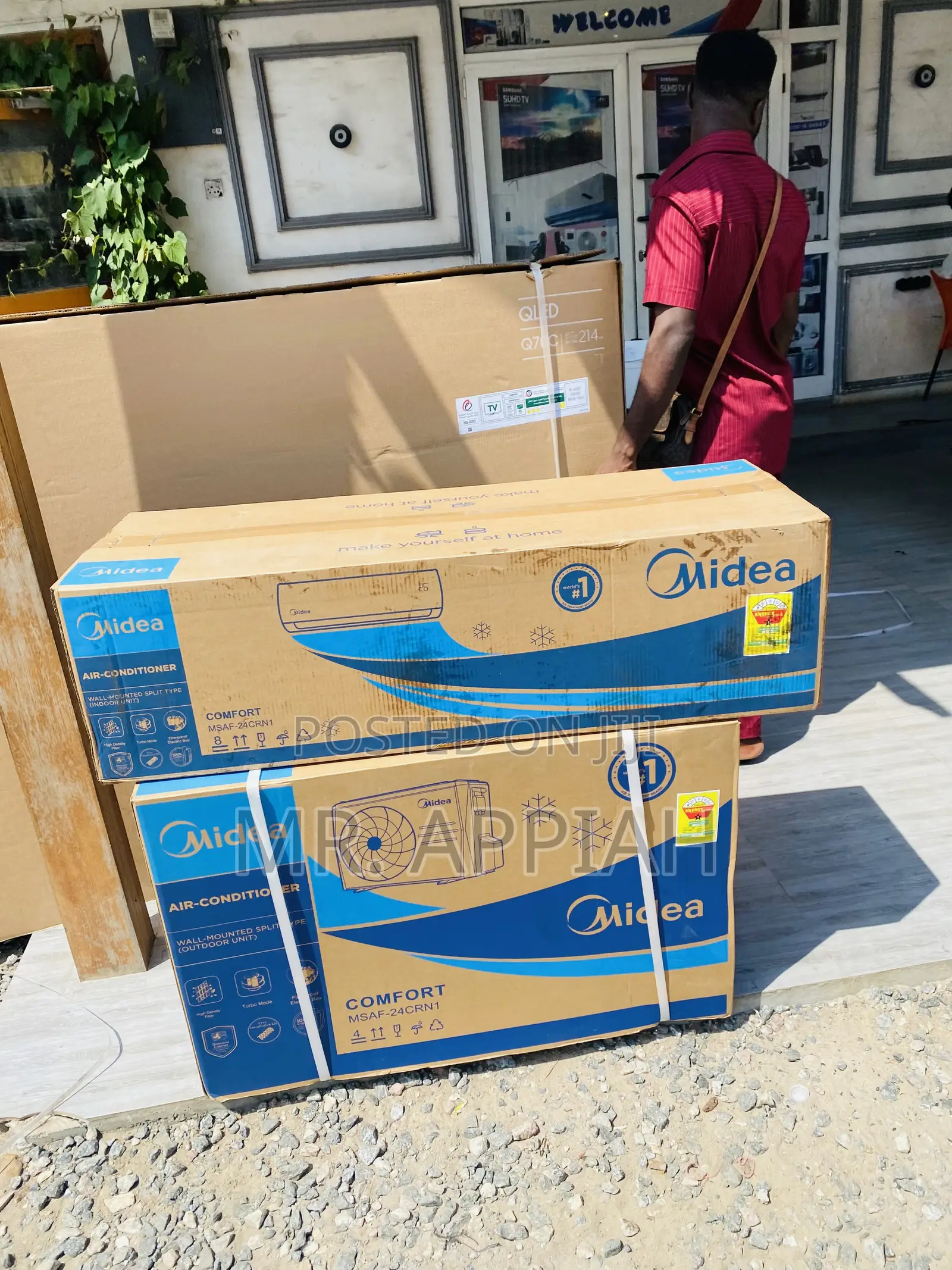 Sealed in Box Midea 2.5hp R410 Split Air Conditioner,White