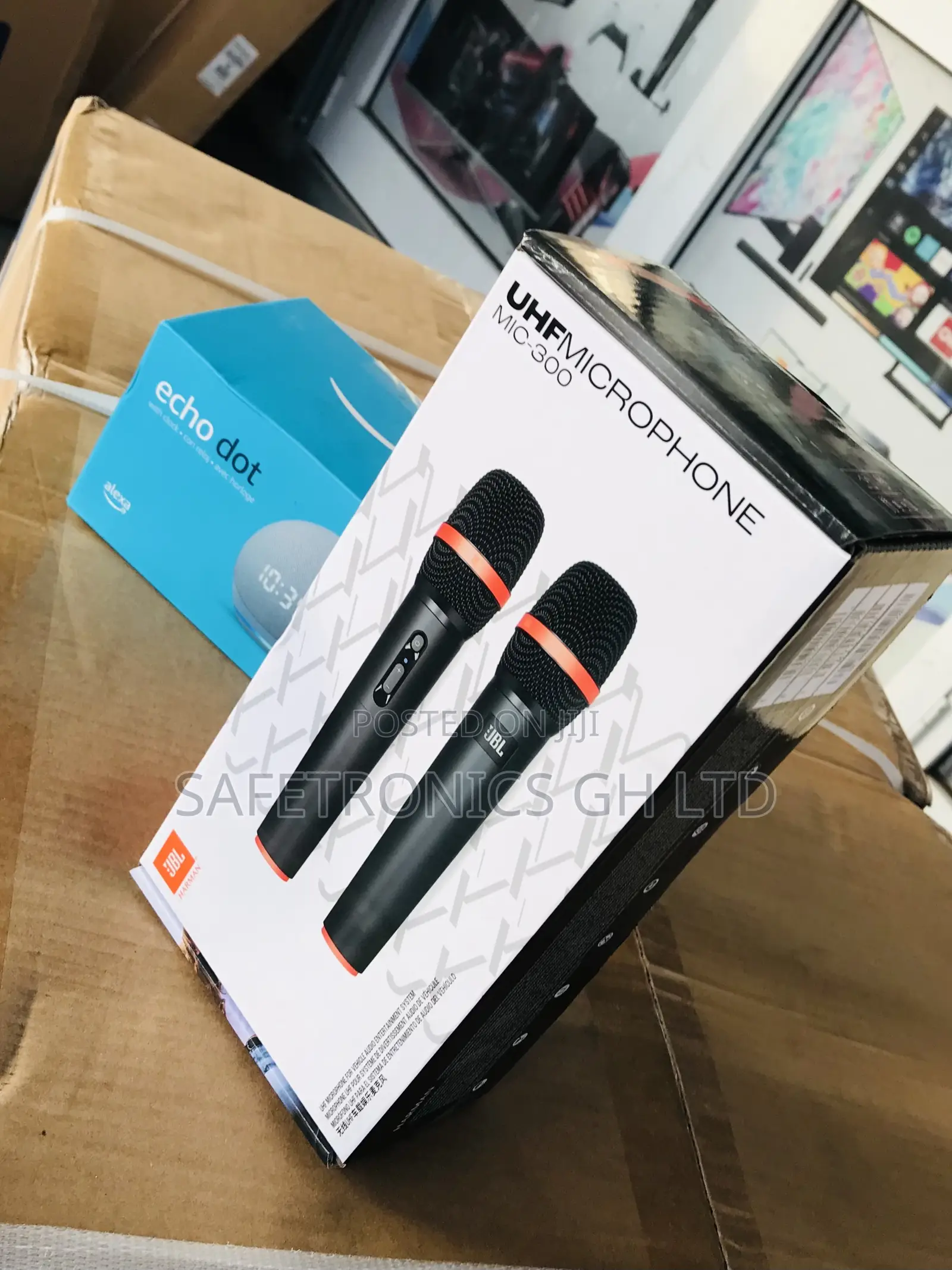 Unique JBL Black 2 Set UHF Wireless Bluetooth Microphone 