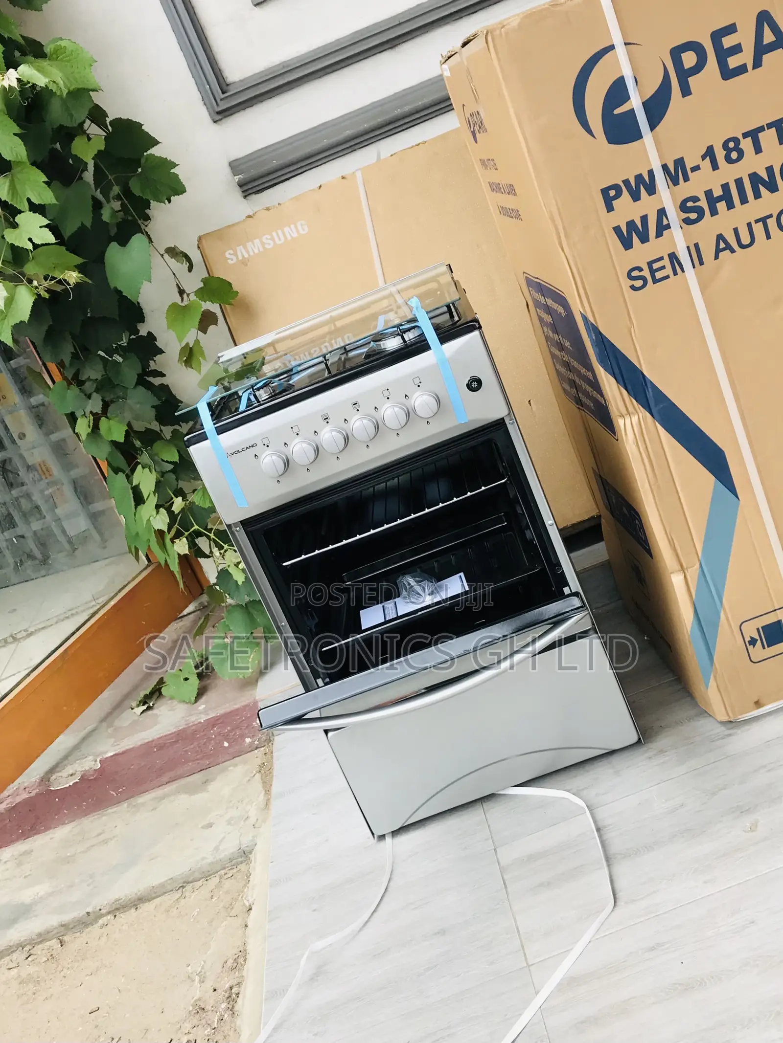 Reliable Gray Oven With Grill Volcano 50by50 4 Gas Cooker 