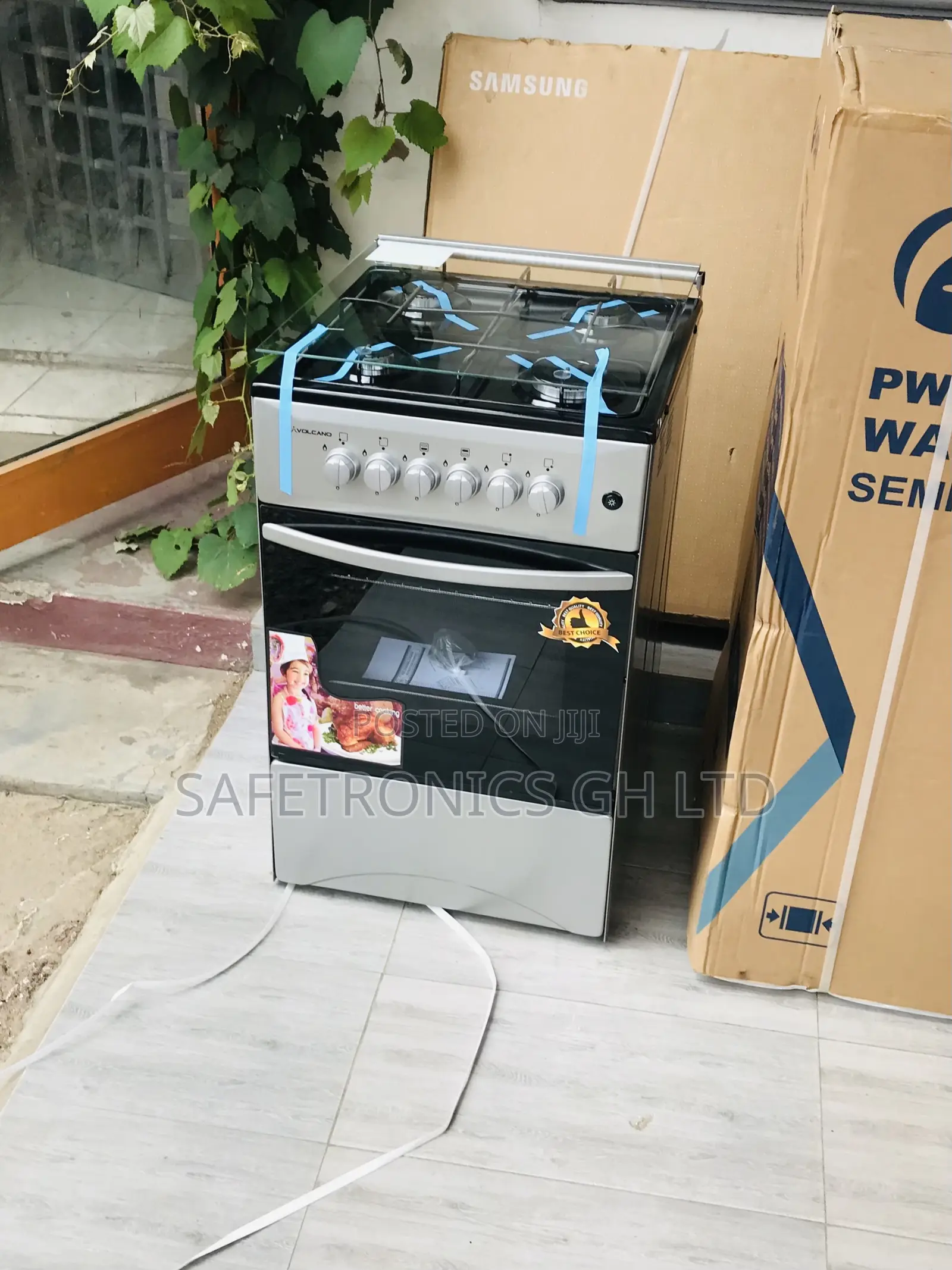 Volcano 4 Gas Elegant 50by50 Oven With Grill Burner 