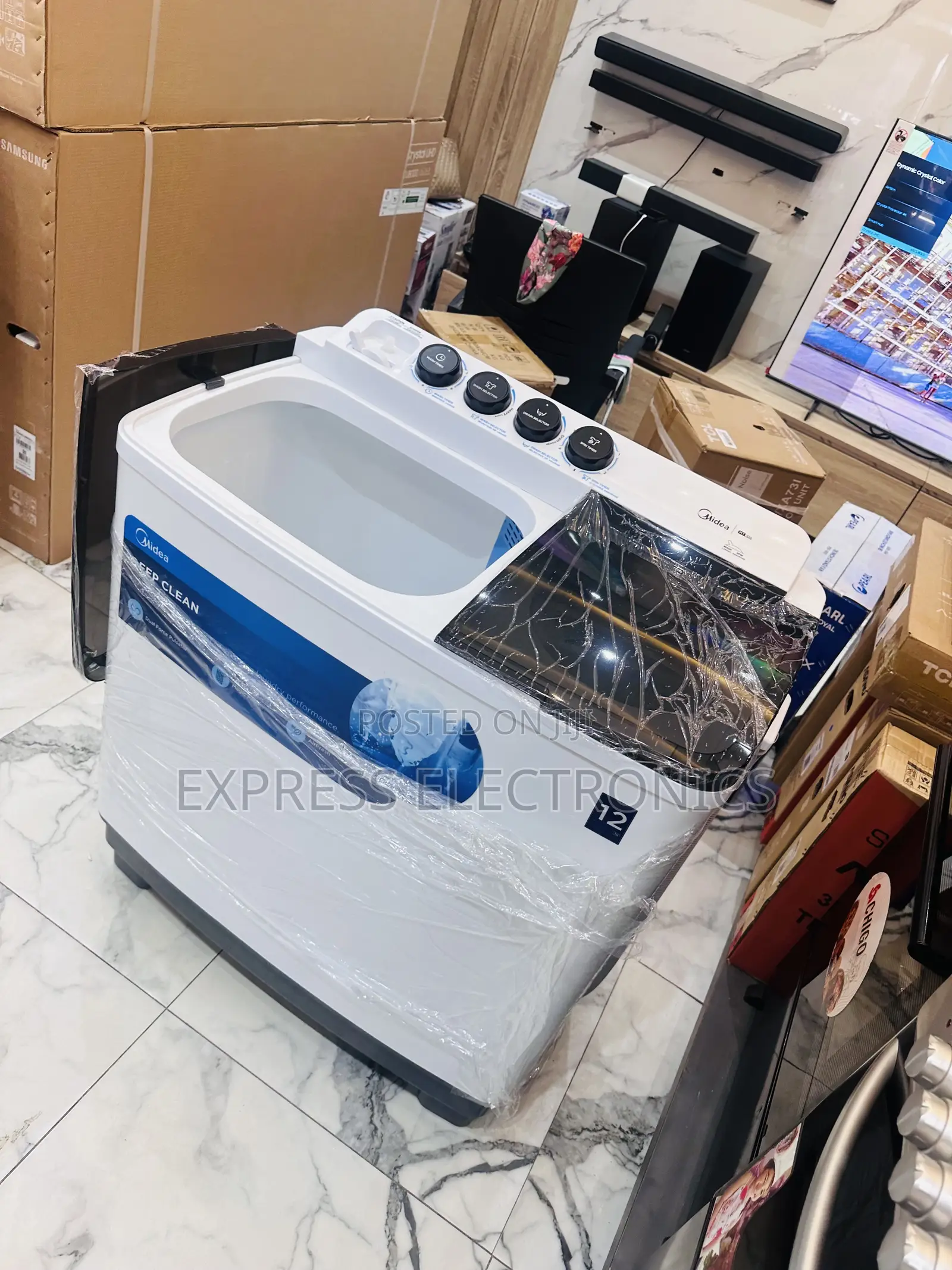 12kg Topload Washing Machine Midea White 