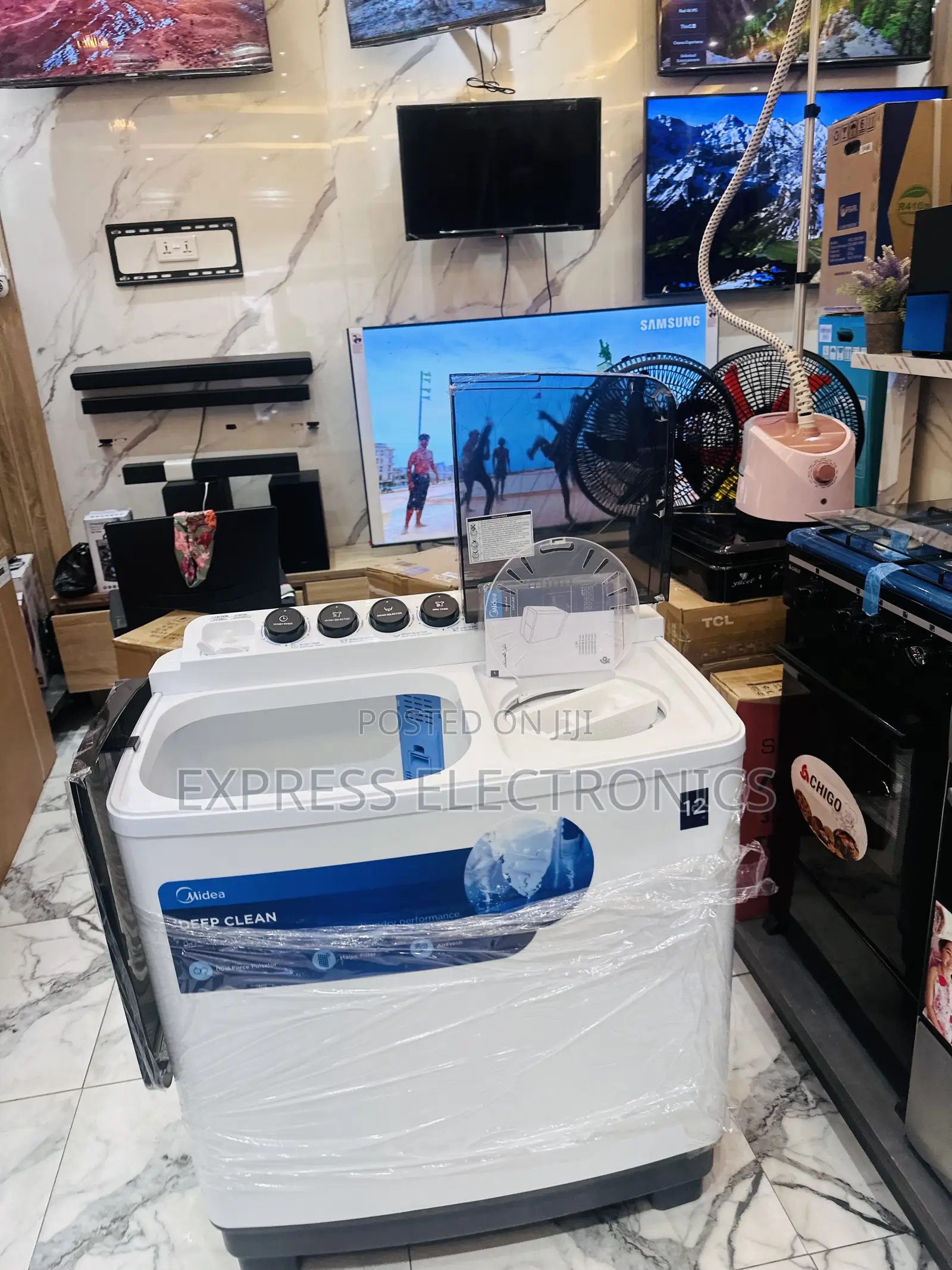 12kg Topload Washing Machine Midea Fresh in Box White